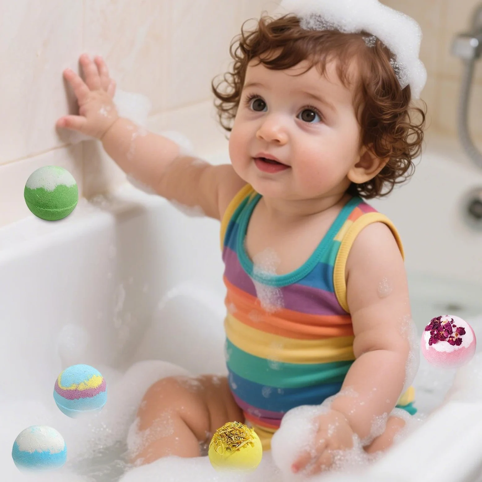 Bagnoschiuma Adulti Con Giocattoli E Detergente Ad Azione Profumata | 12 Pezzi Palline Effervescenti da Bagno Profumate per Bambini Ideale per Donna Mamma Moglie Uomo Nonna Ragazza Giovani