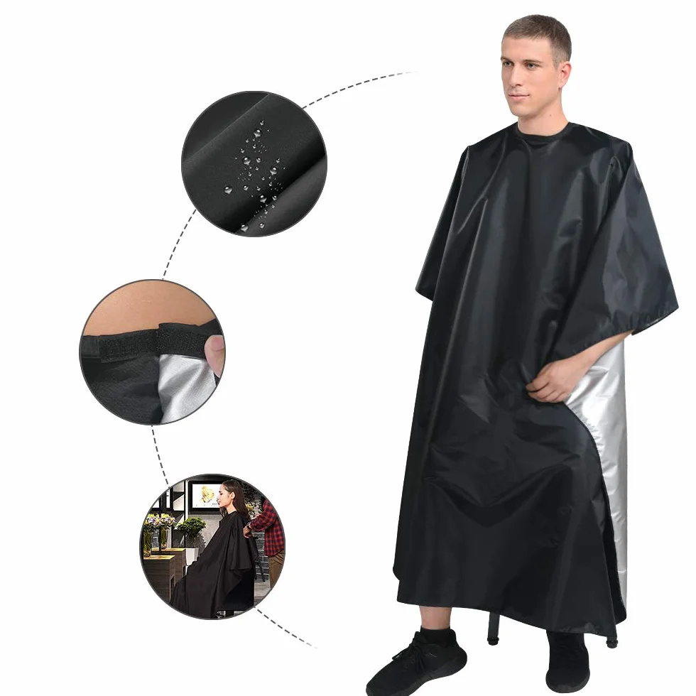 URAQT Mantelle per Parrucchiere, Mantella Taglio Capelli a Tutta Lunghezza, Telo Parrucchiera Professionale per Acconciatura, Taglio e Capelli che Muoiono