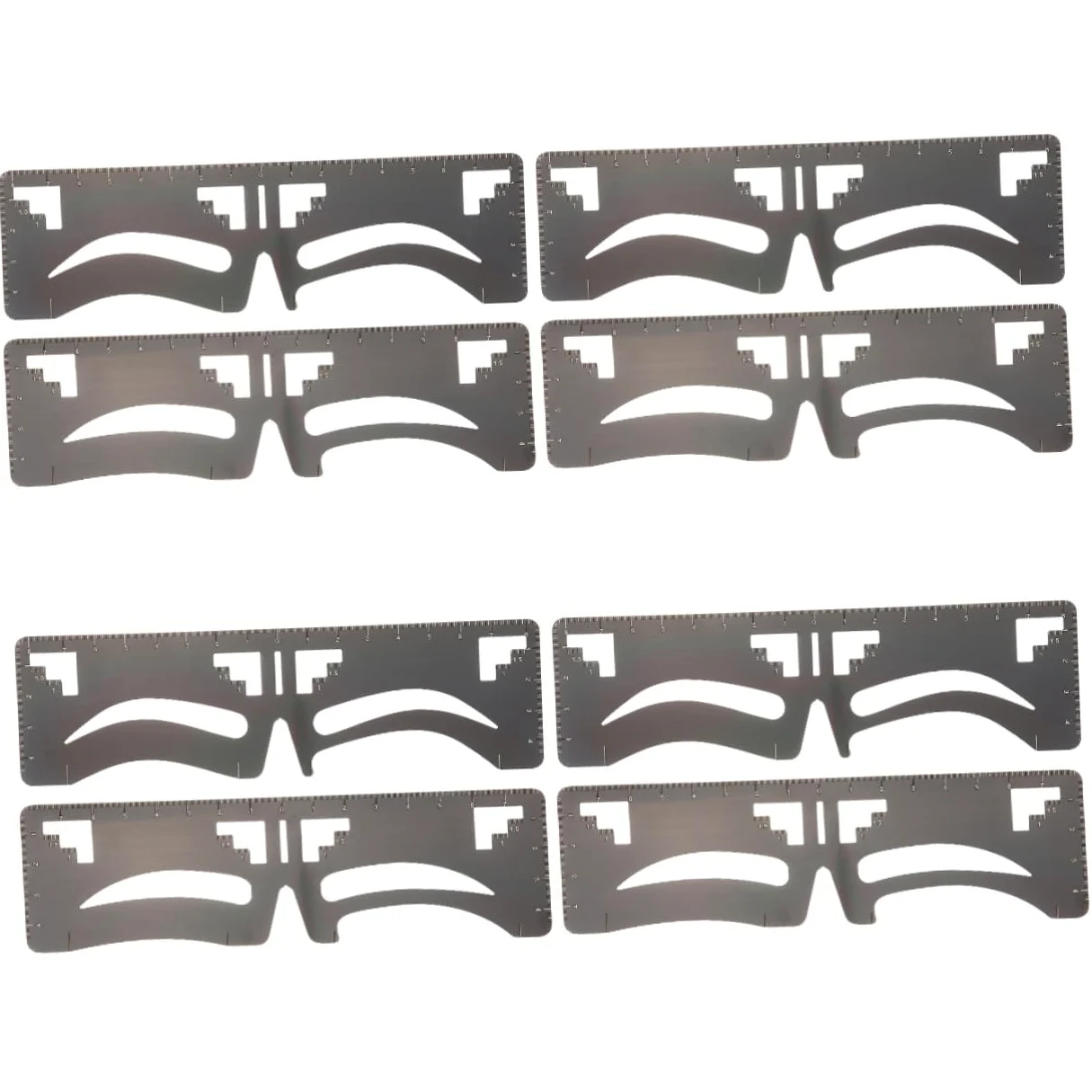 Beavorty 4 Set Di Forniture Per Il Trucco Delle Sopracciglia Di Modellazione Delle Sopracciglia Set Di Righelli Sopracciglia Simmetriche Facili Da Usare Per Donne E Ragazze 2 Pezzi*4