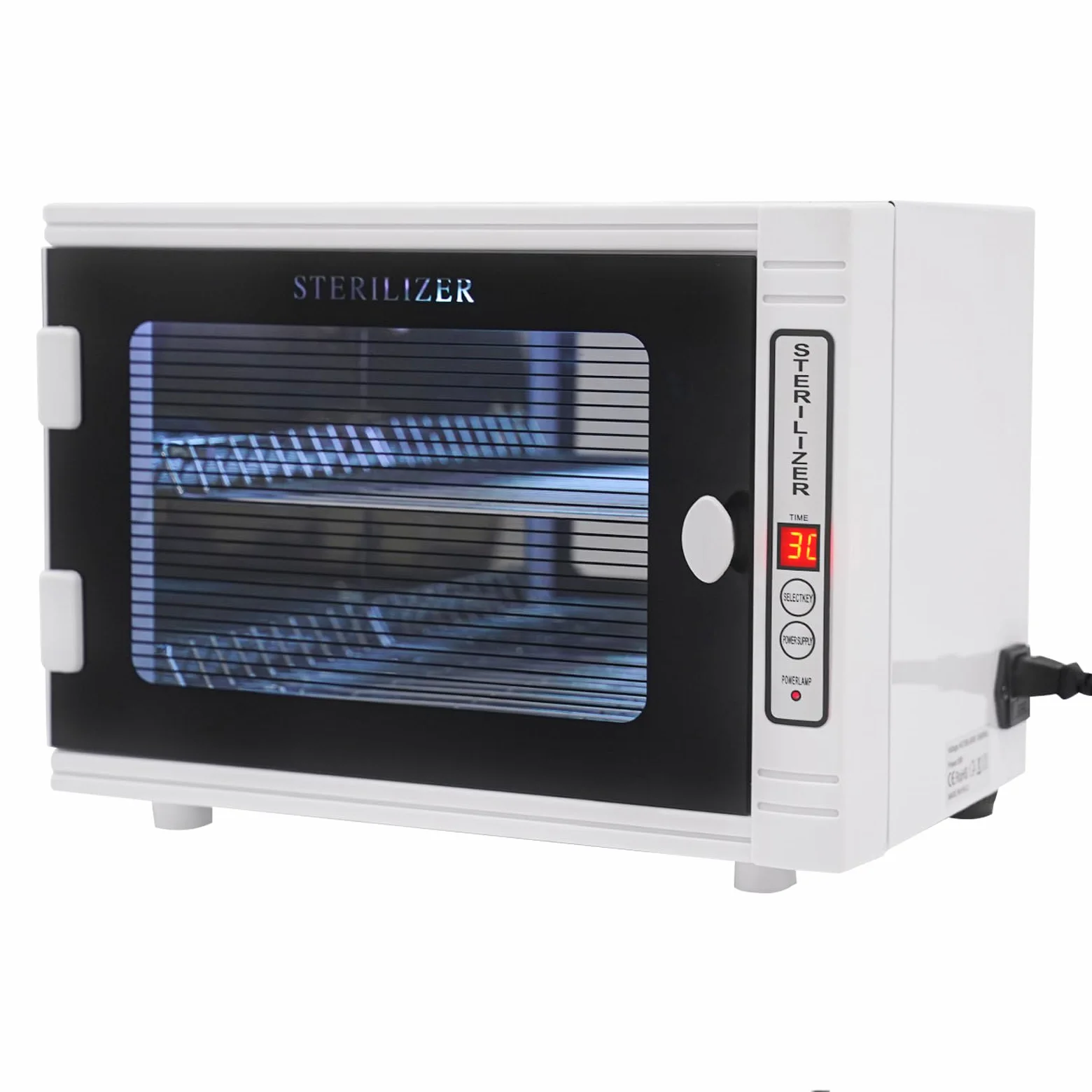 Treeisland Armadietto disinfettante UV, sterilizzatore UV da 8 W, con timer, sterilizzatore da 12 l, per manicure e unghie
