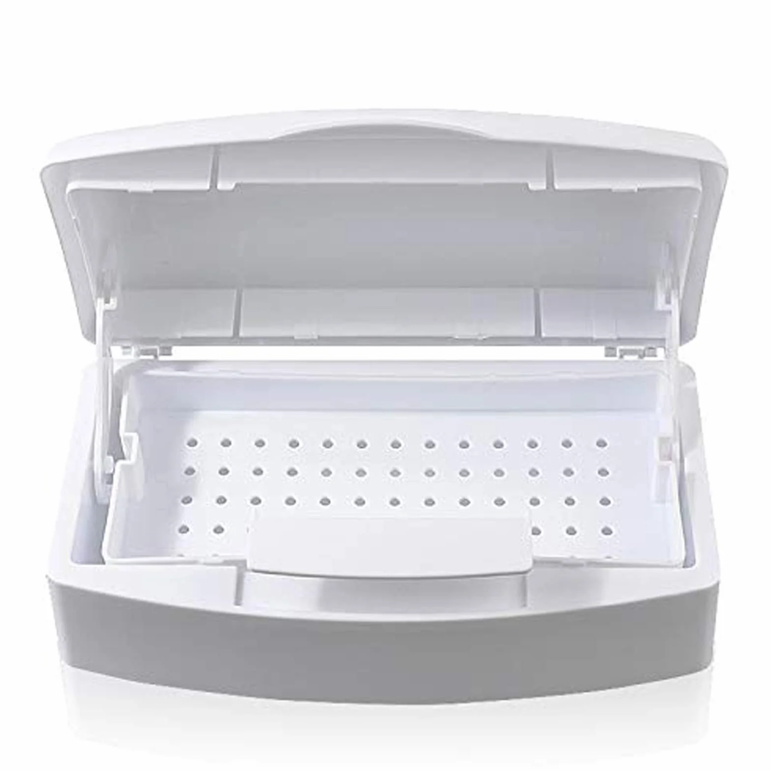 TEKSHOPPING Vaschetta Germicida ad Immersione per Sterilizzazione Batteri a Freddo per Strumenti Onicotecnica Medici Unghie Manicure Pedicure