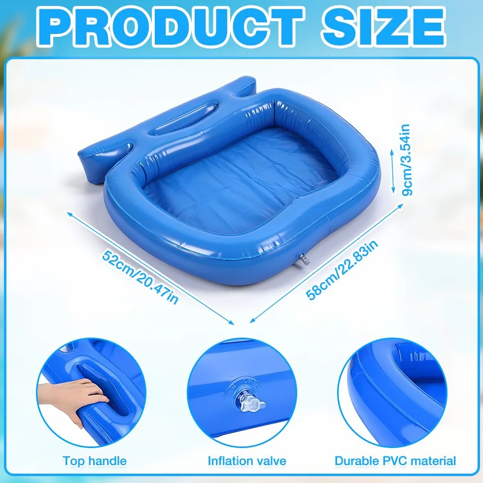 Vaschetta Lavapiedi Piscina, HOVCEH Lavapiedi per Piscina Gonfiabile con Ganci, Vaschetta Piedi Piscine per Ingressi Piscine, Bacinella Piedi Piscinas per Lavare Sabbia E Sporco Prima Di Entrare