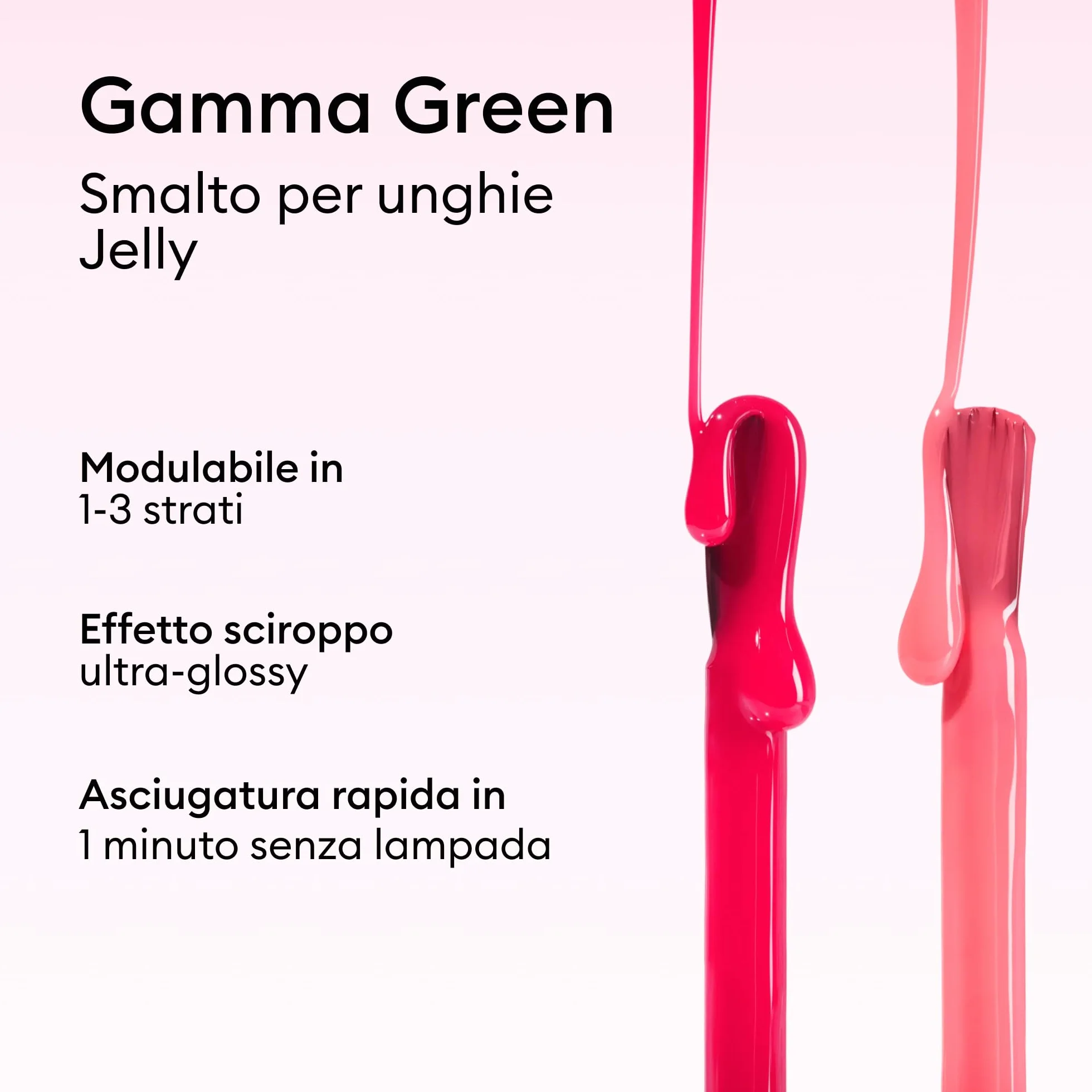 Manucurist Duo Smalti Jelly Green Sugar Plum & Pomme d’Amour Smalto Unghie Traslucido Finish Jelly Semi-Opaco 15 ml