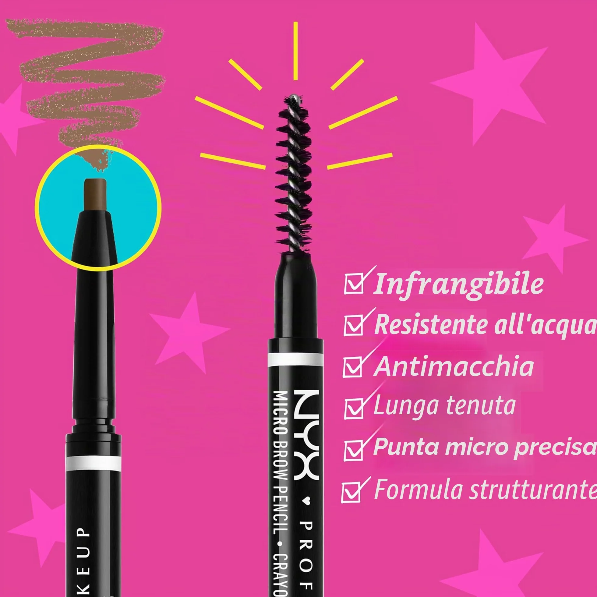 NYX Professional Makeup Micro Brow Pencil, Espresso