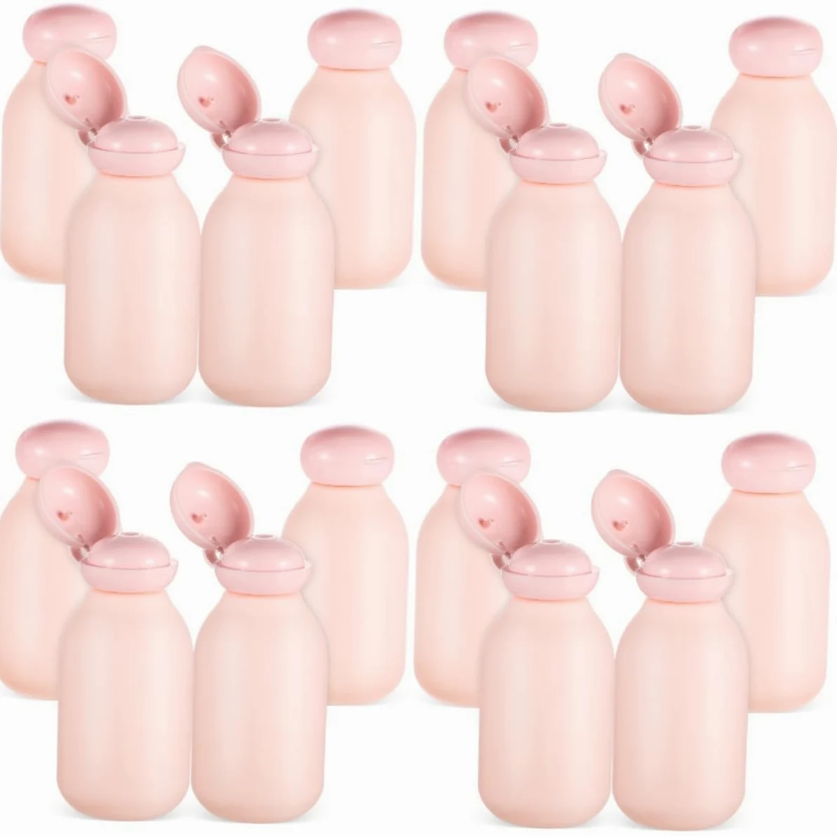 Beavorty 16 Pz Erogare Bottiglie Vuote Articoli Da Toeletta Da Viaggio Contenitori Da Viaggio Bottiglie Di Lozione Elementi Essenziali Del Viaggio Spremere Le Bottiglie Pe