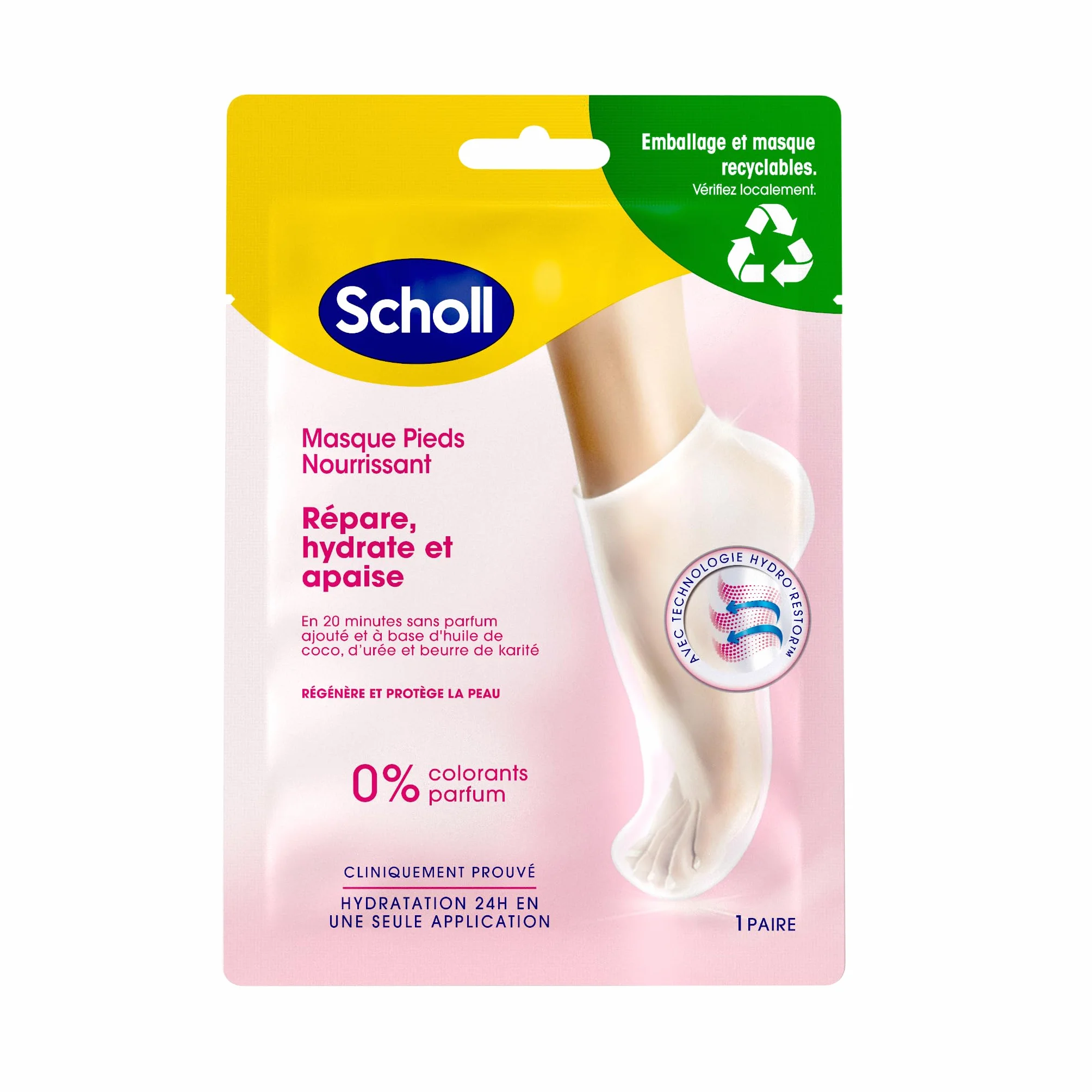Scholl Maschera Idratante per Pelle dei Piedi