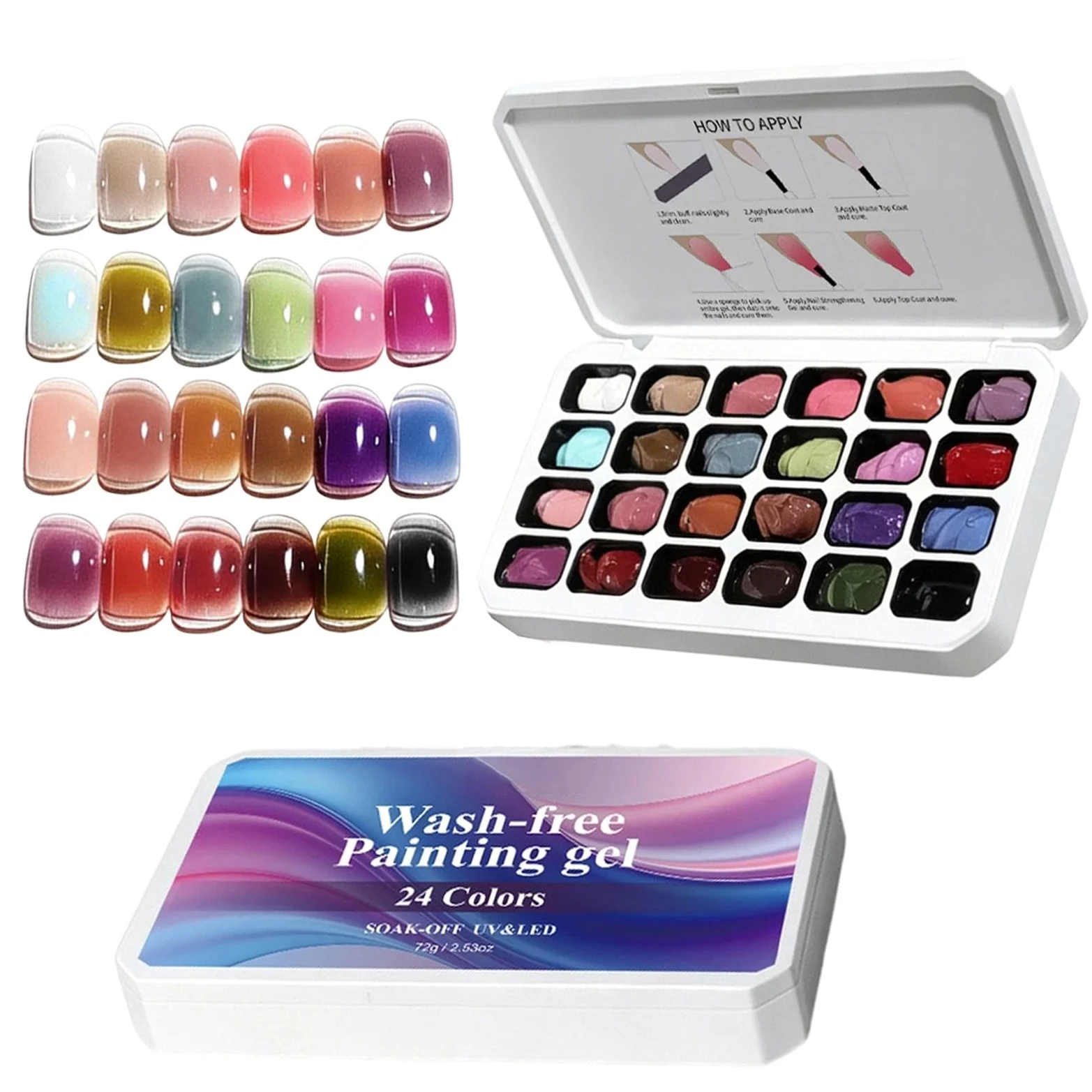 Vernice in gel – per manicure da toccare, colori – smalto gel | per principianti donne casa soggiorno soggiorno festa spa studio
