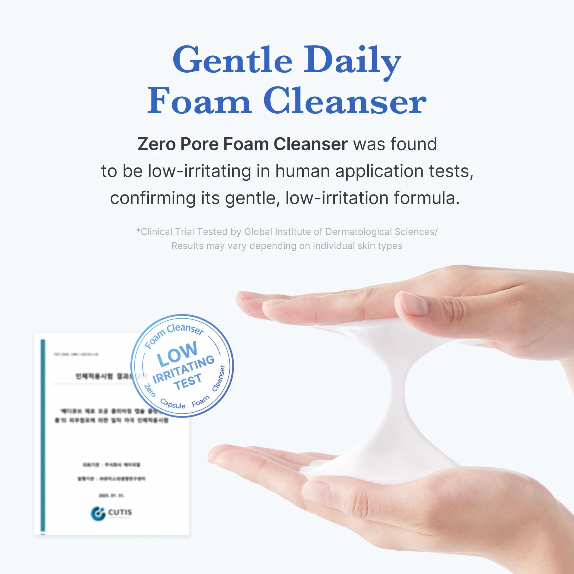 medicube Detergente Zero Foam Per Pelli Sensibili, Per Il Controllo Del Sebo, L'Equilibrio Dell'Umidità E La Riduzione Dei Pori, Korean Skincare 120 Fl Oz (Confezione Da 1), Foglie Di Clorogalum