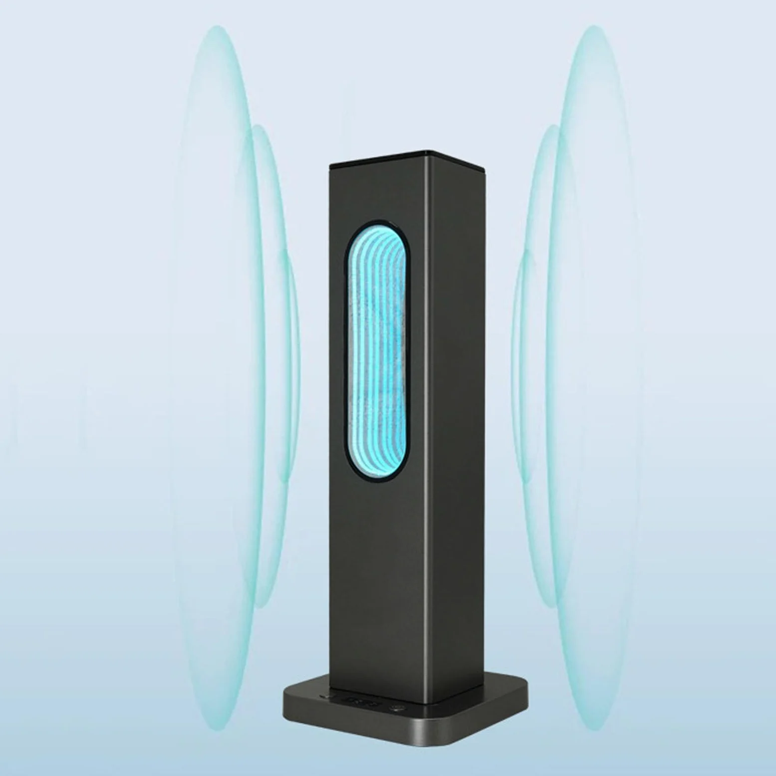 Diffusore 'acqua in Lega di Alluminio Controllo Intelligente Dell'app Macchina per la Diffusione Dell'aria Fredda con Effetto Luminoso Prismatico per Hotel, Studio di Yoga