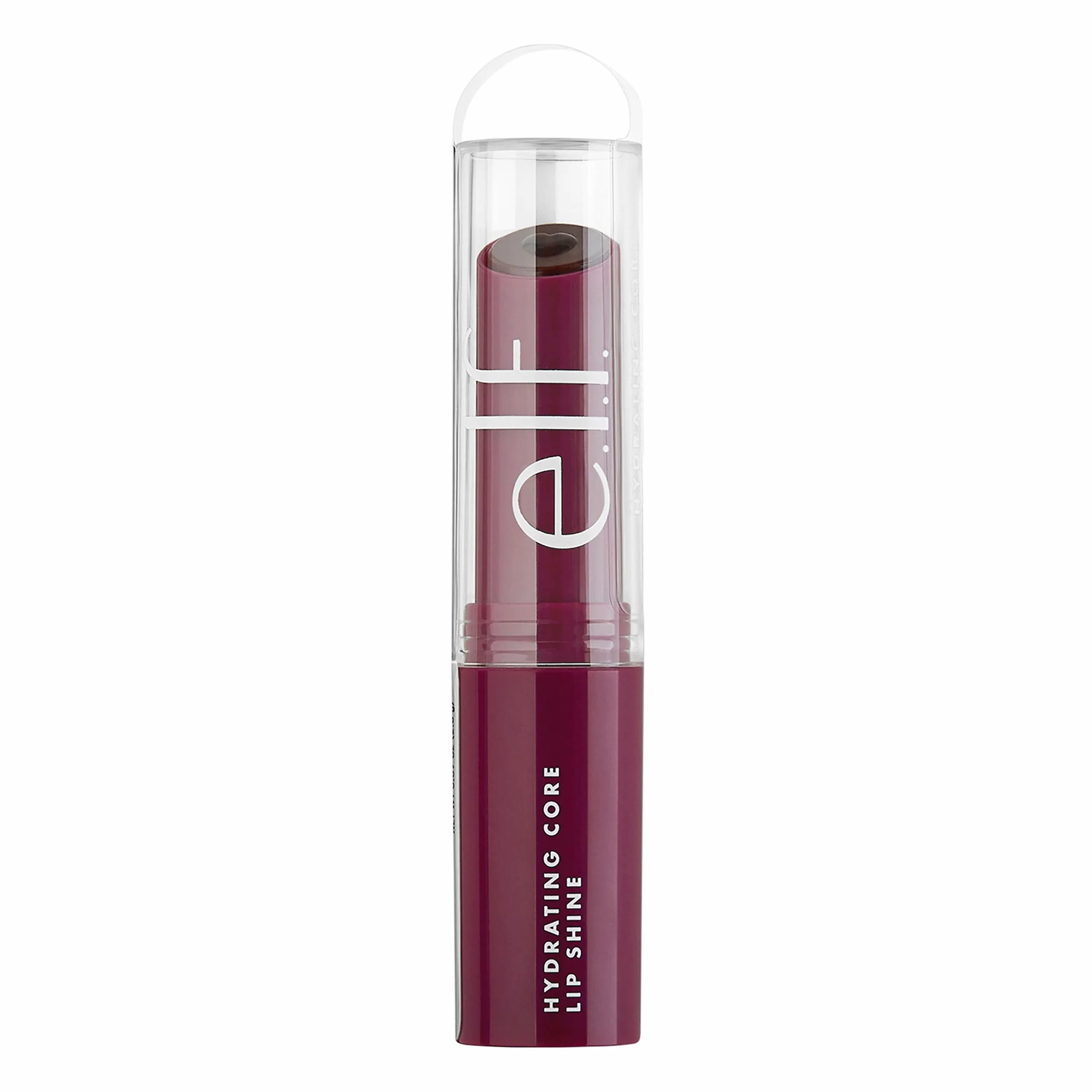 e.l.f. Hydrating Core Lip Shine, balsamo labbra rivitalizzante e nutriente, burrocacao trasparente, Ecstatic, 2,5 g (0,09 oz)