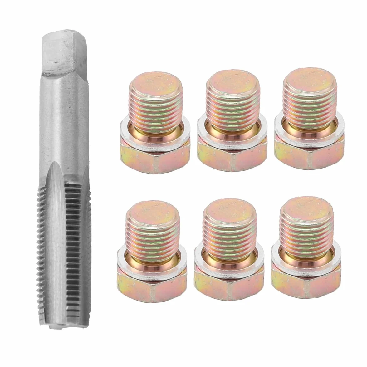 Kit riparazione filettata M15 x 1,5 mm per tappo scarico cambio coppa olio auto