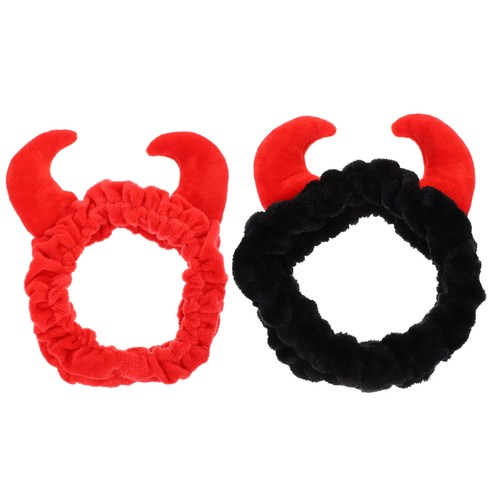 PACKOVE 2pezzi Fascia Per in Peluche Di Corno Per Per Spa Trucco e Cura Della Tessuto Delicato Resistente e Confortevole Adatto Diverse Attività Come Lavaggio Del Viso e Yoga