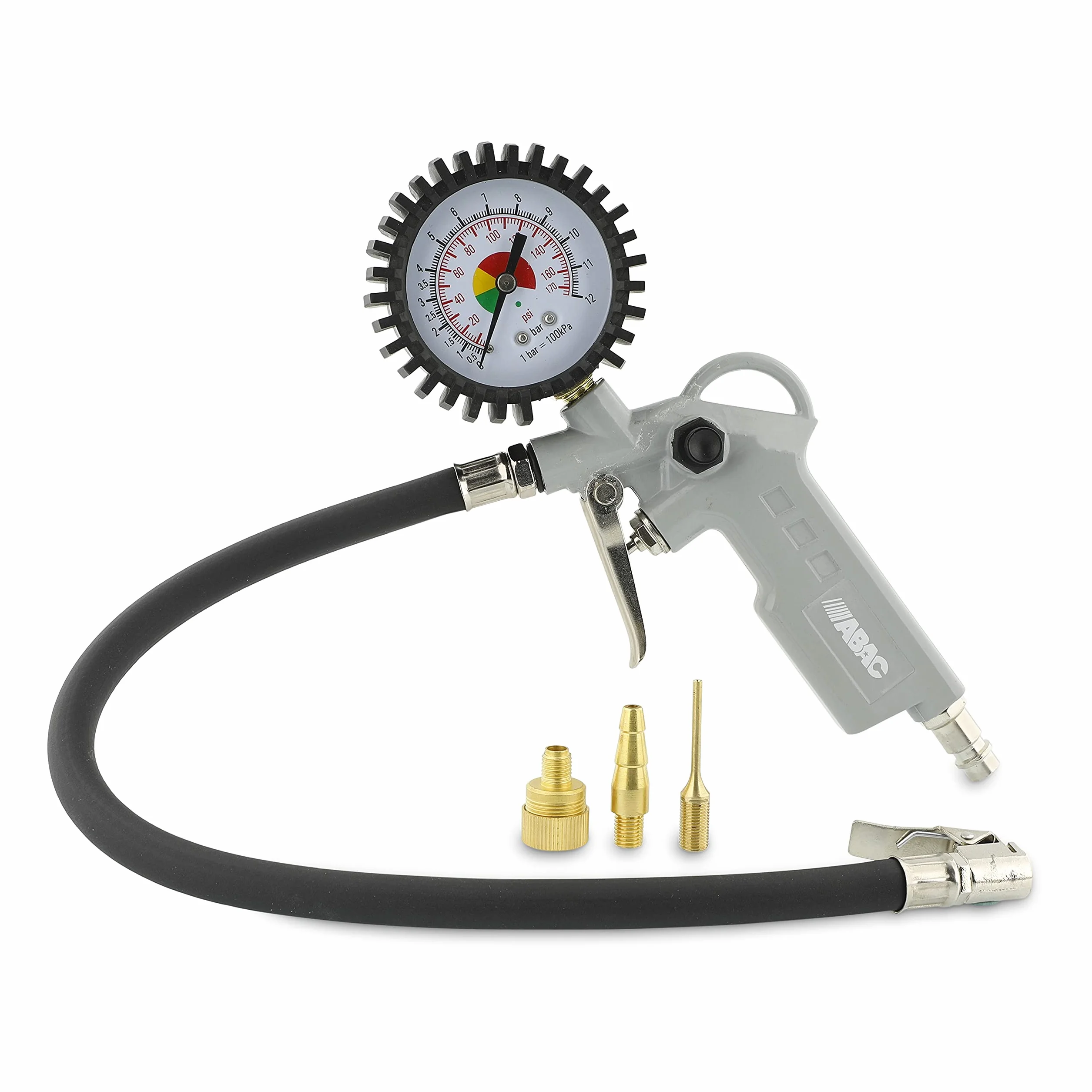 ABAC Pistola Gonfiaggio Pneumatici G-580 4 Pezzi 8 Bar