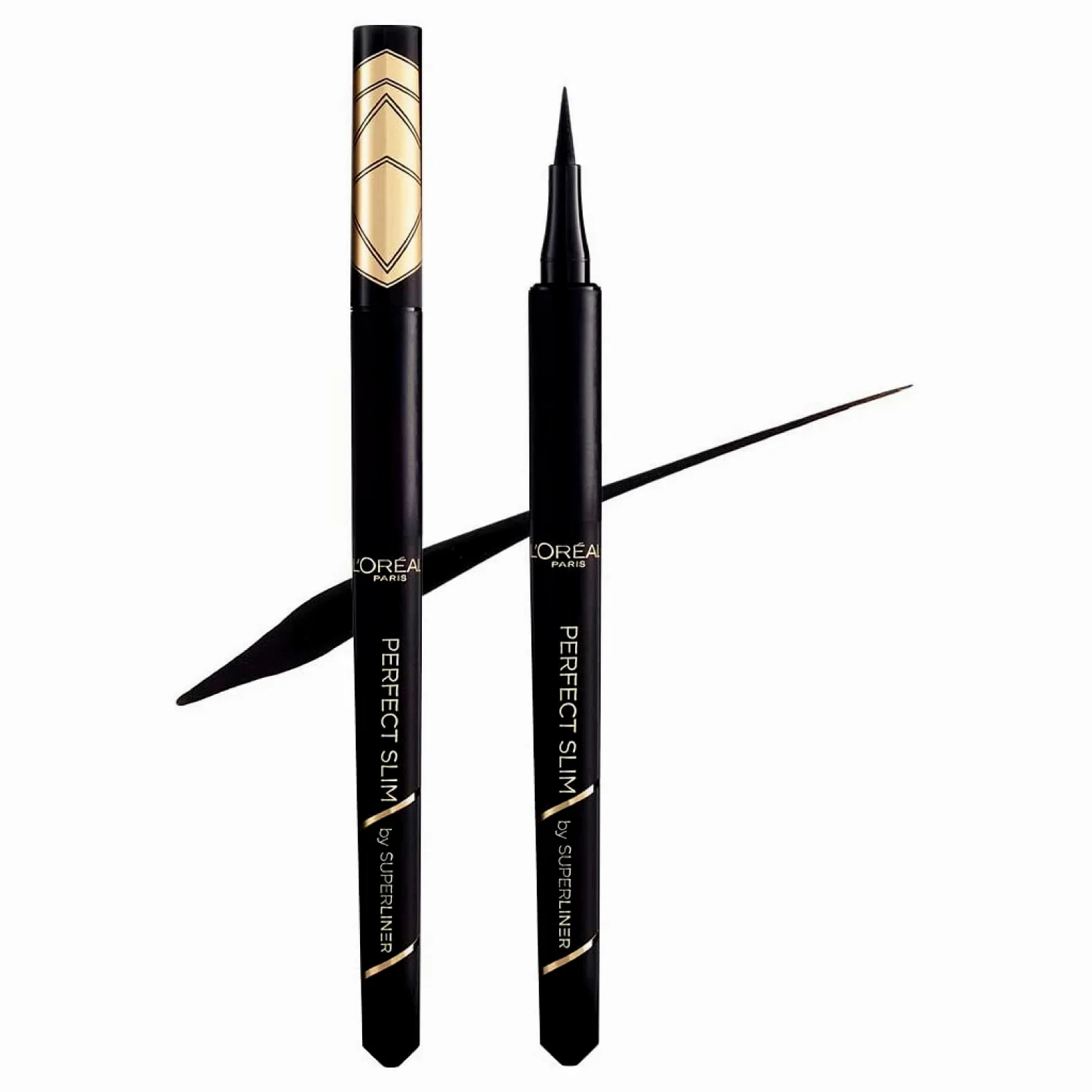 L'Oréal Paris Perfect Slim Superliner Eyeliner Penna Waterproof a Lunga Tenuta con Punta Ultra Sottile Applicazione Facile Linee Precise Tratto Leggero Modulabile Colore 01 Intense Black - 2 Cosmetici