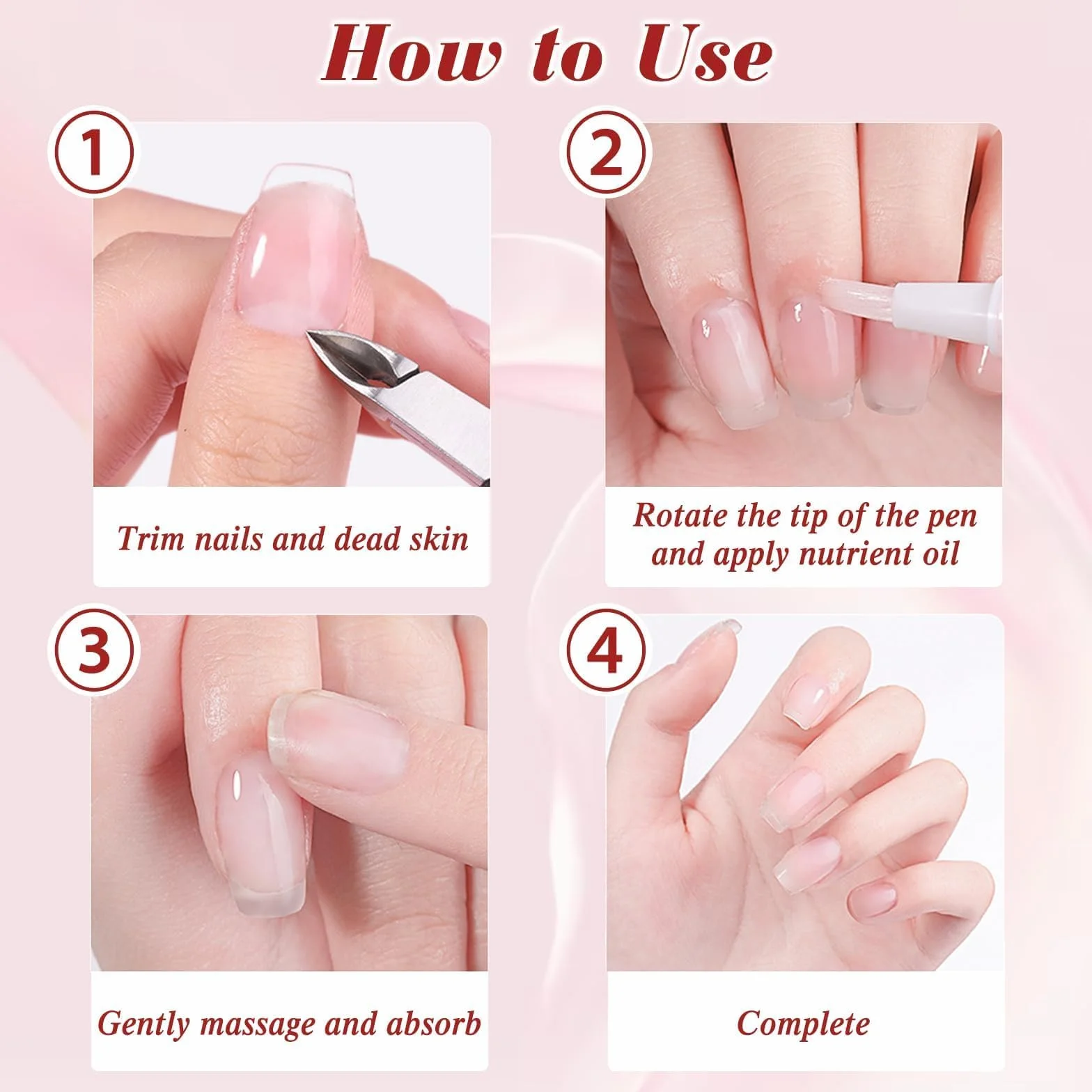 Olio per Unghie e Cuticole Penna a Sfera 8 Penne ad Olio per Cuticole, Idrata e Nutre in Profondità, Ripara Unghie Screpolate, Protezione Pelle, Promuove Crescita Unghie, Nail Care Pen