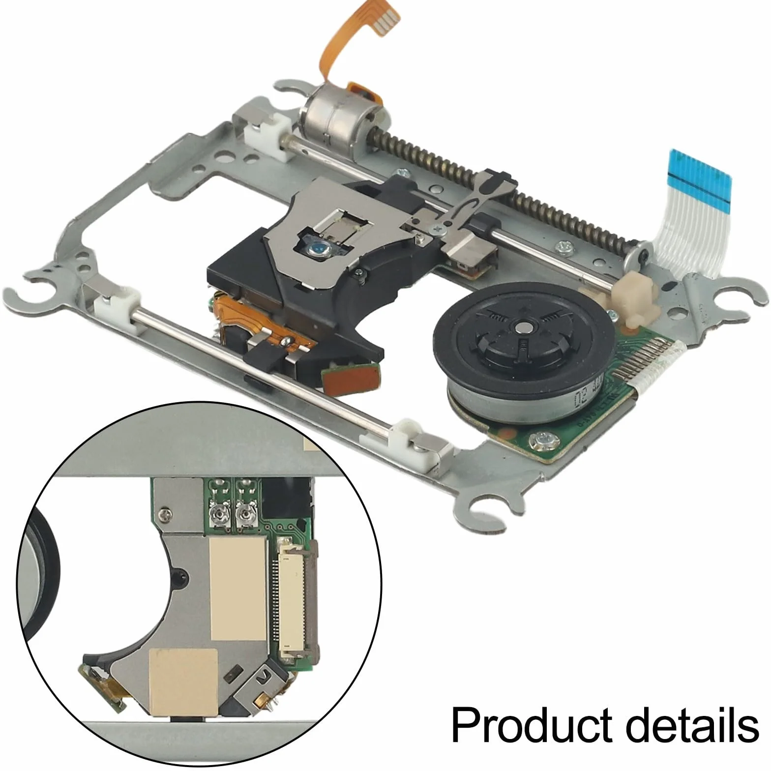 Lente ottica con deck per PS2 console sottile, lettore di ricambio SCPH-7500X 7700X 7900X, parte riparazione metallo