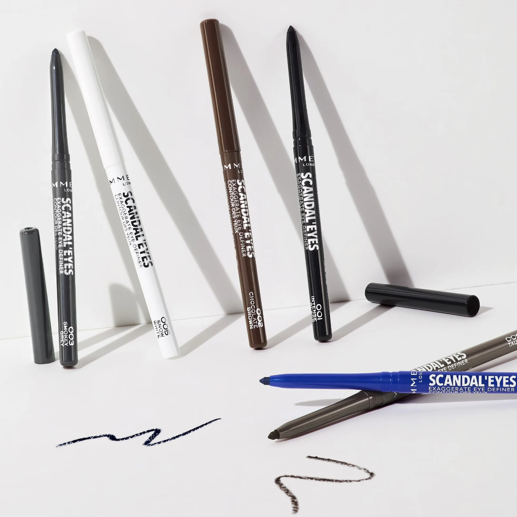 Rimmel London ScandalEyes Exaggerate Eye Definer Matita Occhi Waterproof 001 Intense Black 0.35g
