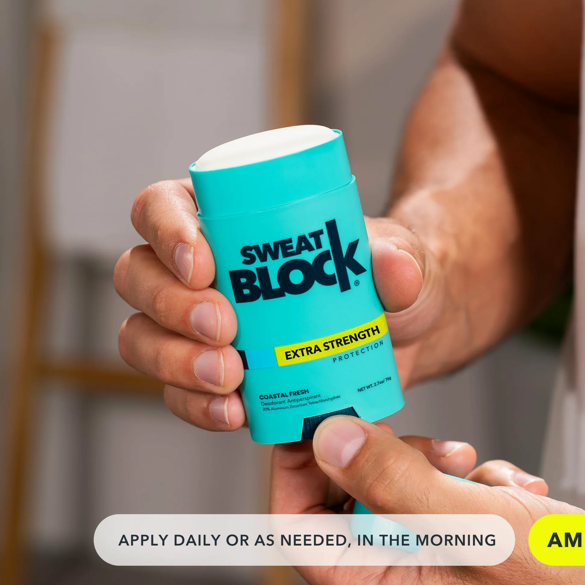 SweatBlock Antiperspirant Deodorant Max Clinical System for Men & Women - Treat Hyperhidrosis, Excessive Sweating & Underarm Odor - DRIBOOST [PM] Maximum Strength Roll-on + [AM] Clinical Deodorant