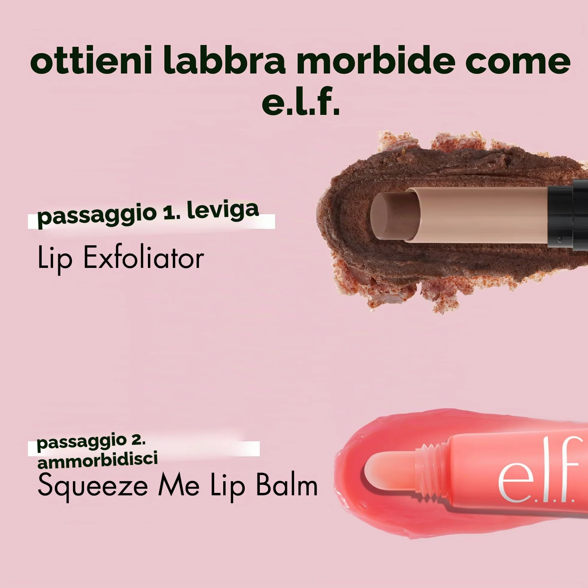 e.l.f. Squeeze Me Lip Balm, balsamo labbra idratante con tinta sheer, acido ialuronico, vegano, Strawberry
