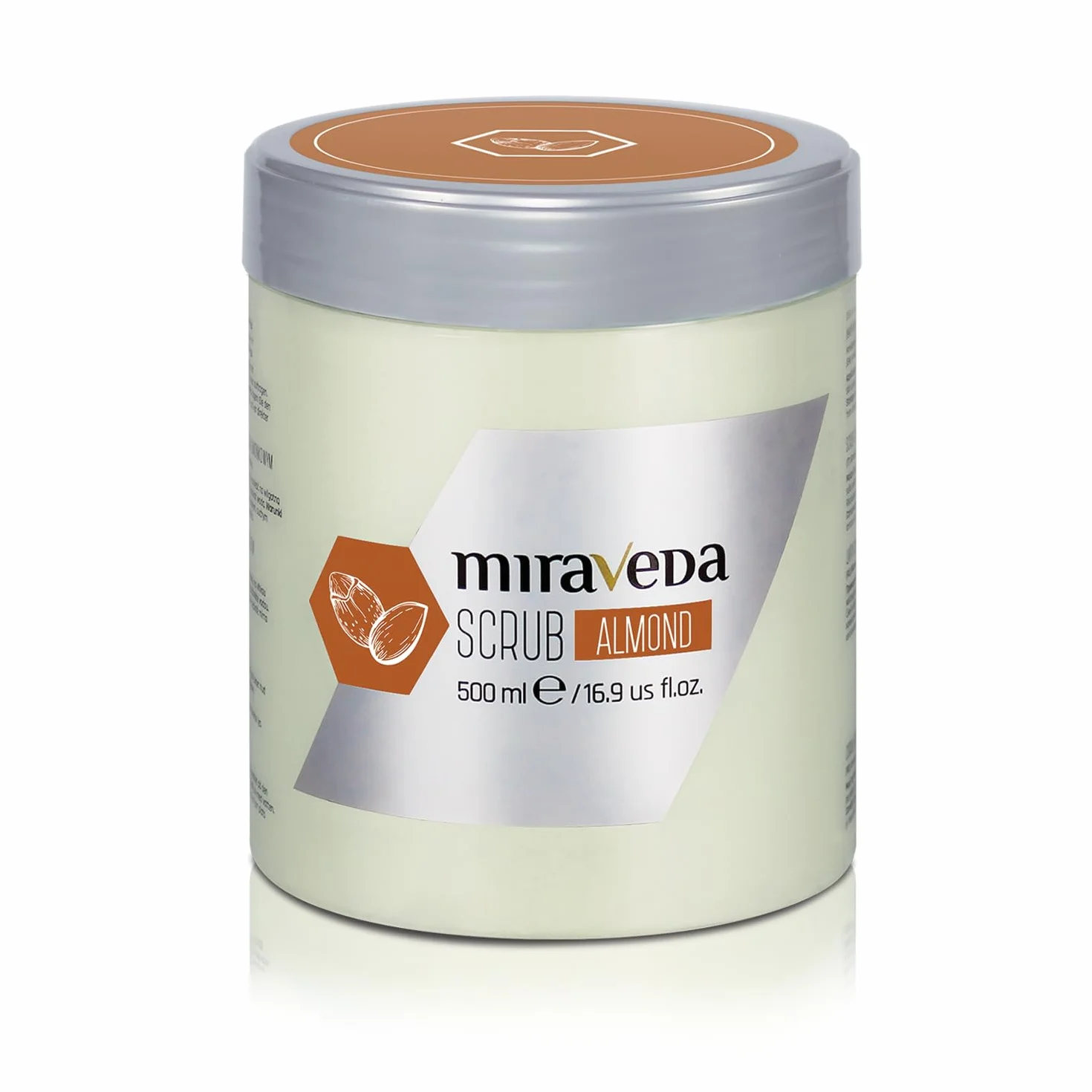 Miraveda by Italwax Almond Scrub - 500ml - Con olio di cocco e di mandorla - Ideale per la cura delle mani