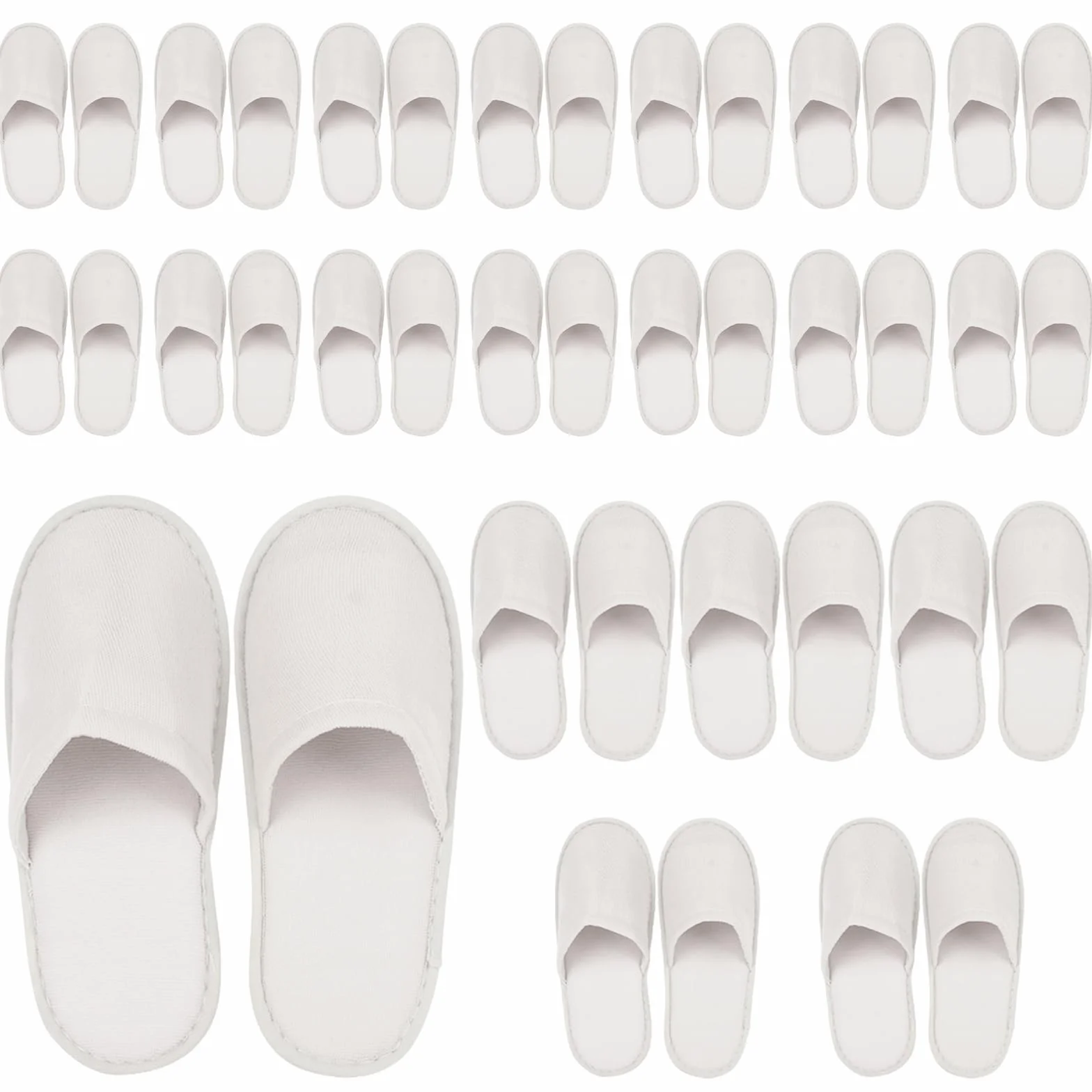 Pantofole usa e getta in spugna bianco X-Large 4mm per hotel