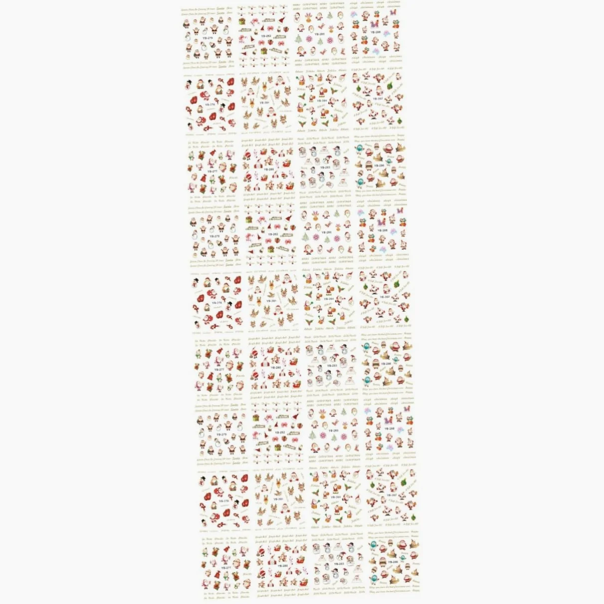 FOMIYES 3 Set Adesivi Natalizi Adesivi Per Punte Natalizie Per i Orecchini i Per Unghie i Per Unghie i Forniture 48 fogli * 3