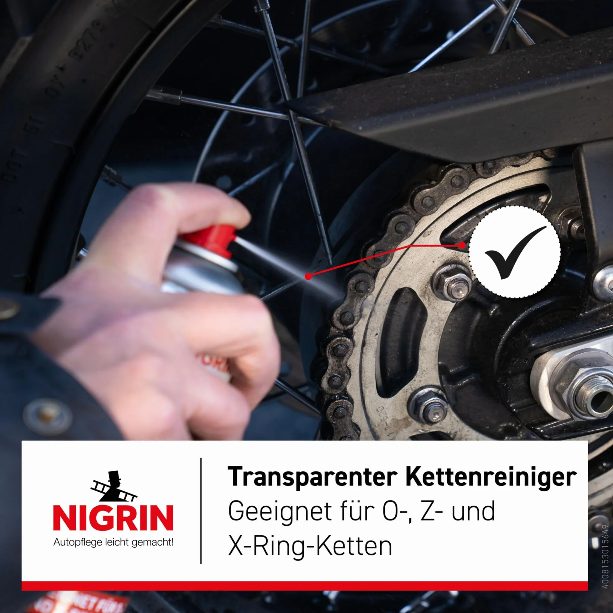 NIGRIN MOTO-BIKE Detergente per catena per moto 500 ml