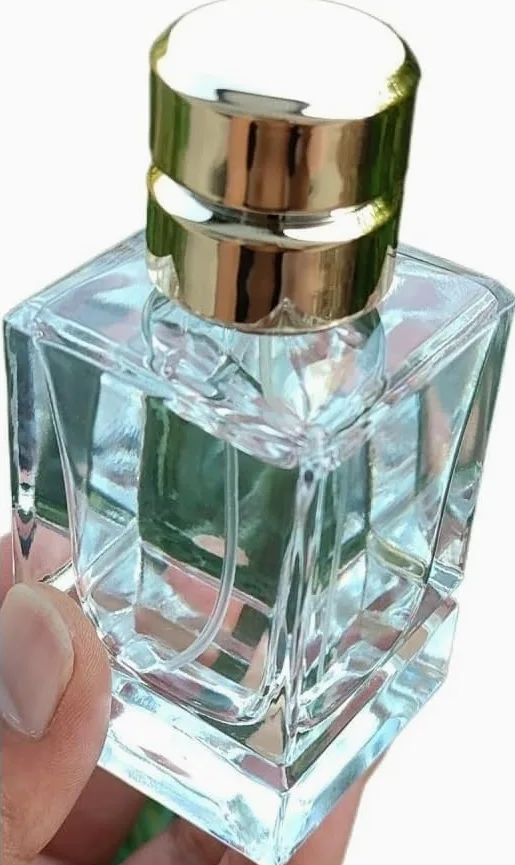 Mini Bottiglie Di Profumo Da Viaggio, Atomizzatore Di Profumo 1PC 50ml Bottiglia Di Profumo Quadrata Crysta Fondo Spesso Bottiglia Di Profumo Spray In Vetro Bottiglie Riutilizzabili Ricaricabili