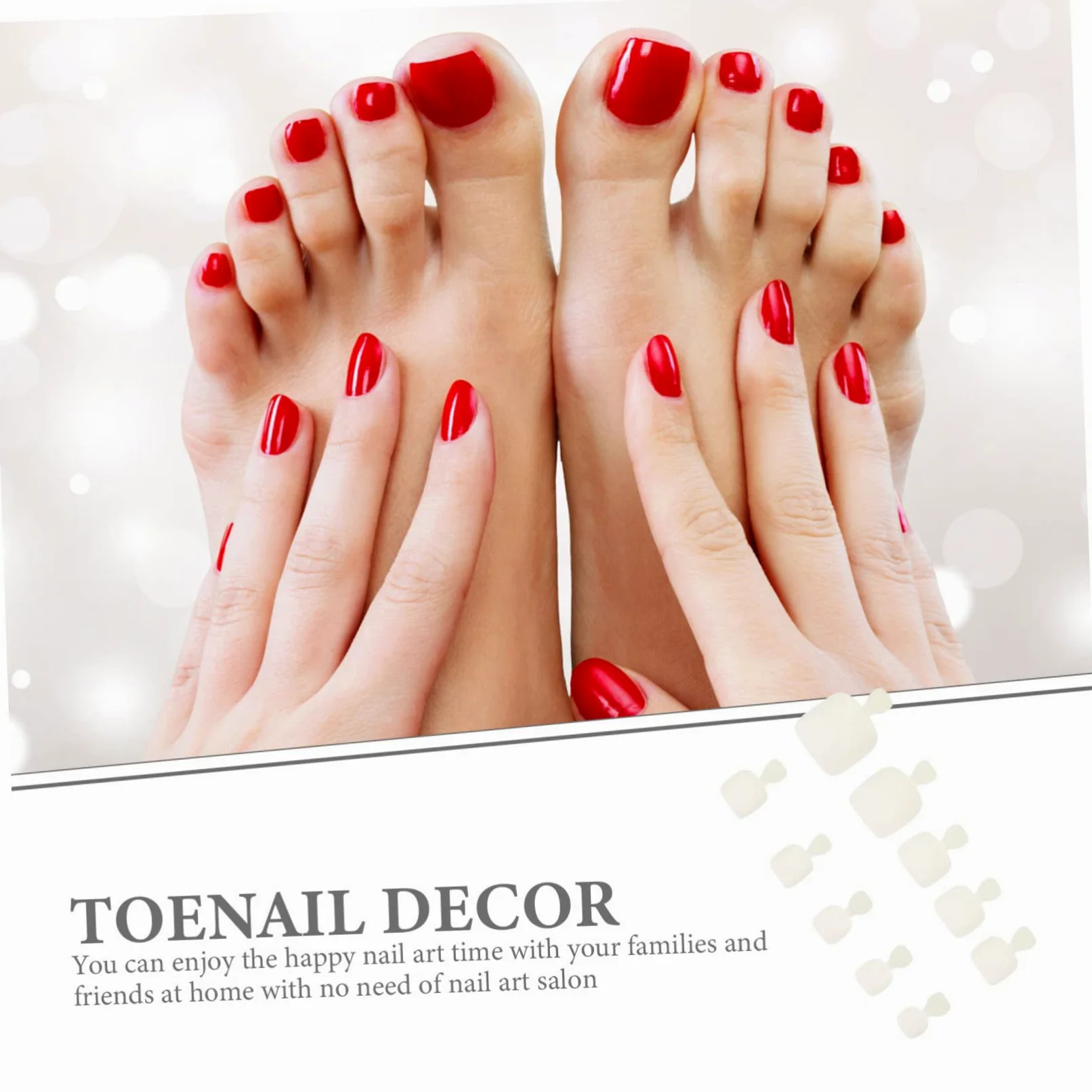 minkissy 2500pezzi Tipi Di Unghie Artificiali Per Decorazione Dei Piedi Trasparenti e Multisize Accessori Per Nail Art Facili Da Applicare Per Occasioni Speciali
