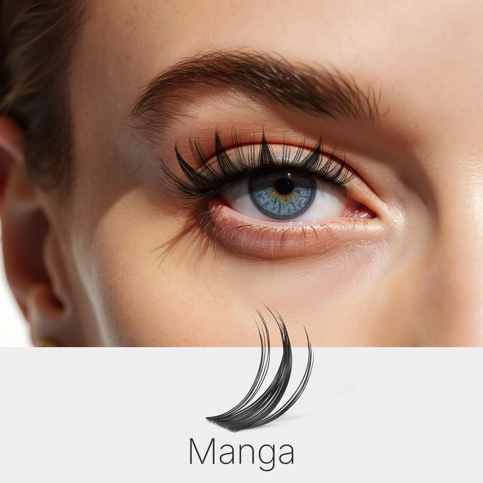 VEYESBEAUTY Lash Extension Kit Ciglia Finte Ciuffetti 8-18mm Bond Remover