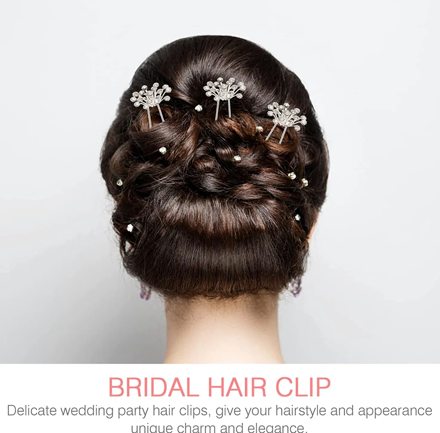 Forcine for capelli ， Fermagli for capelli for donna ， 40 pezzi Copricapo Spose Elegante Forcella Capelli Spilla da sposa Accessorio Ragazze Perle Chic Updo Chignon Gypsophila Damigelle d'onore Fiore