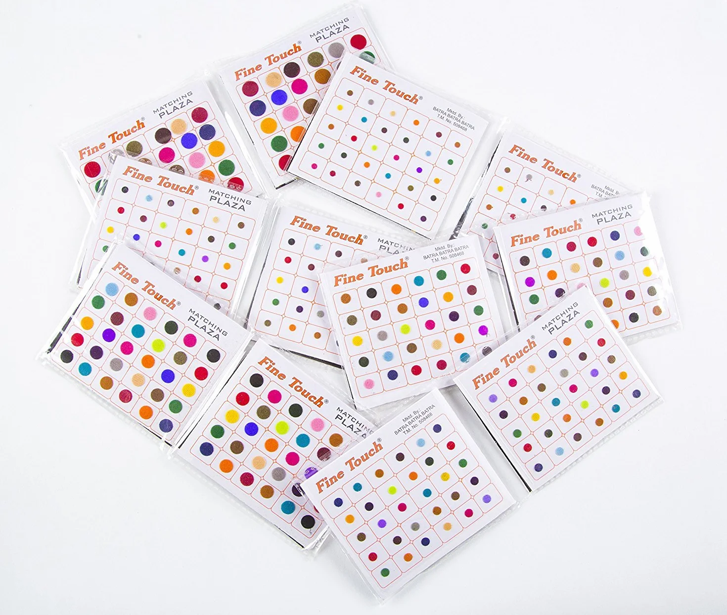 Puntini bindi multiformato, multicolore, rotondi, a pois per uso quotidiano, bindi adesivi, 720 pezzi