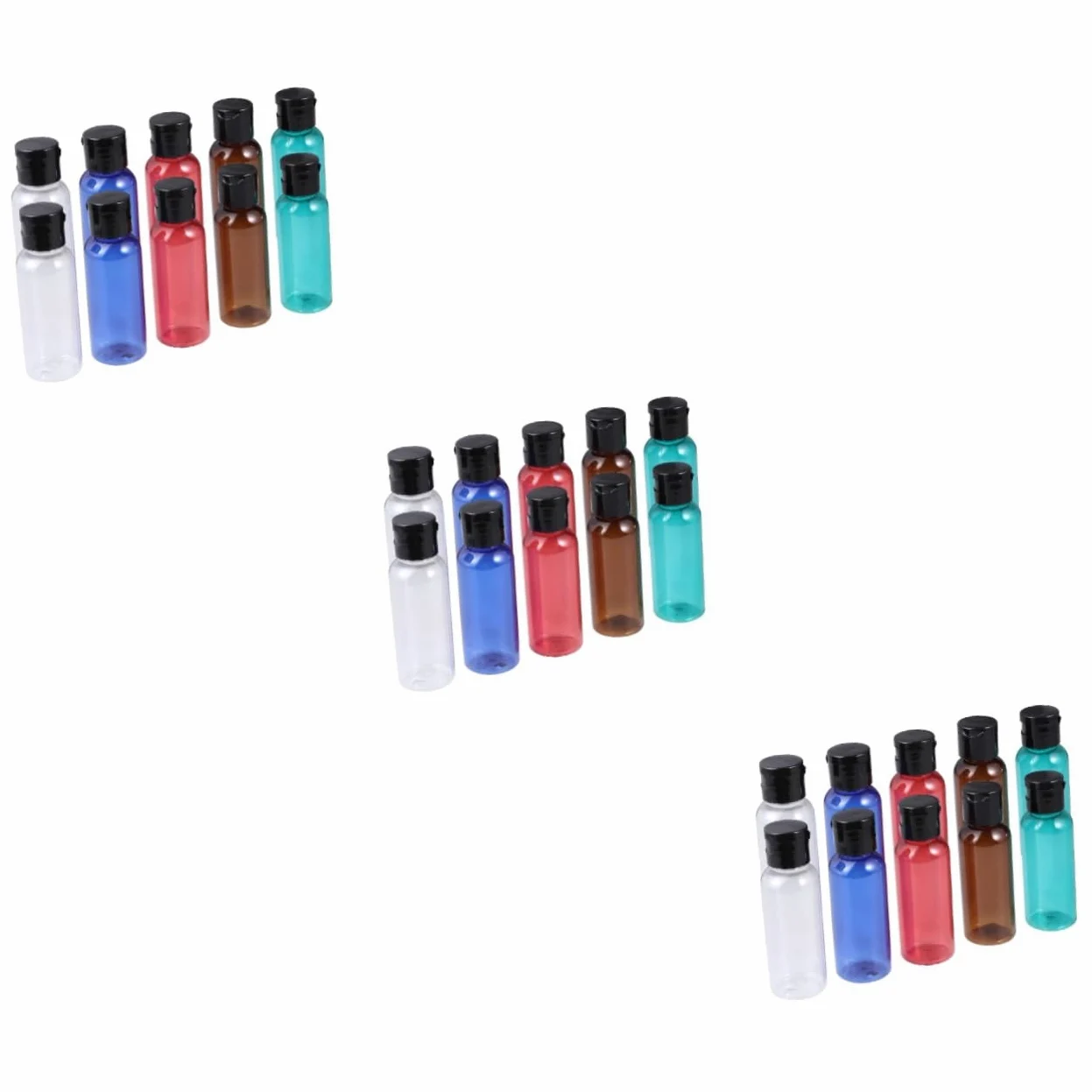 Healeved 3 Set Di Flaconi Ricaricabili Da Viaggio Per Profumi Da 50 Ml Contenitori Da Viaggio Comprimibili Flaconi Secondari Per Dispenser Di Cosmetici 10 Pezzi*3