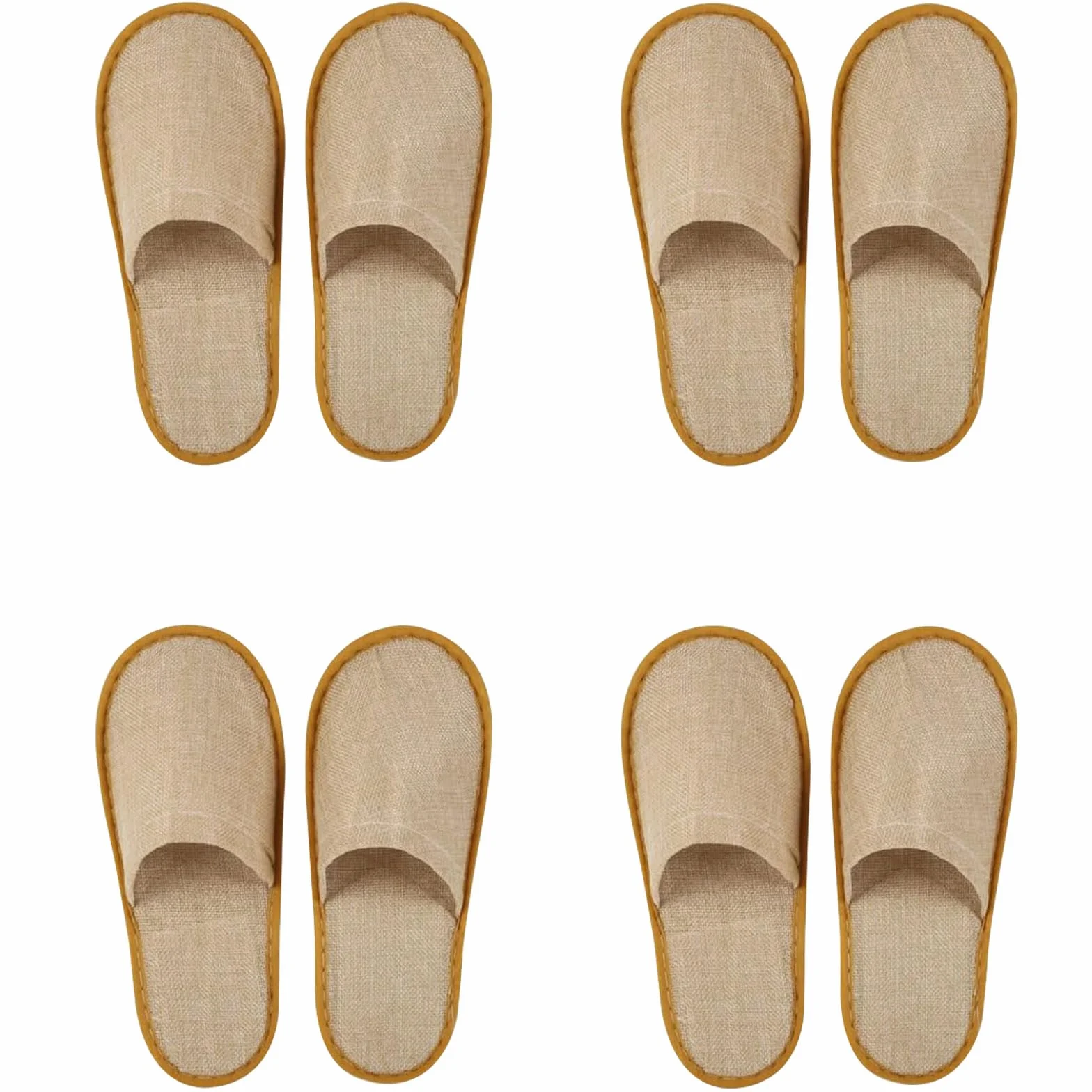 Comioke Pantofole Hotel, Pantofole Chiuse Hotel, 4 Paia Pantofole Usa E Getta Ospiti Antiscivolo, Pantofole d'albergo, Ciabatte Monouso Ospiti, Pantofole SPA, Ciabatte Sposa Bianco(Taglia Eu 37-43,)