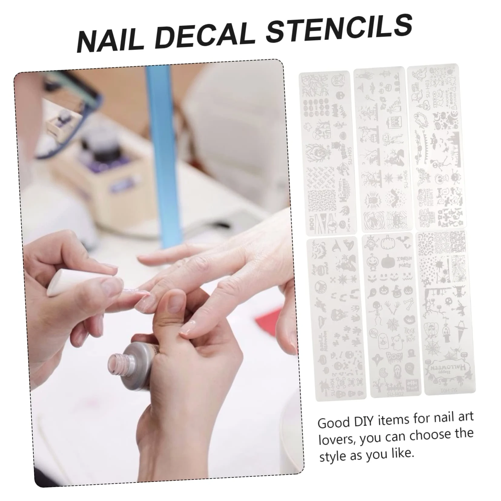 FRCOLOR 30pezzi Piastre Per Unghie Halloween Template Creativi Inossidabile Per Nail Manicure Per e Regali e Ragazze