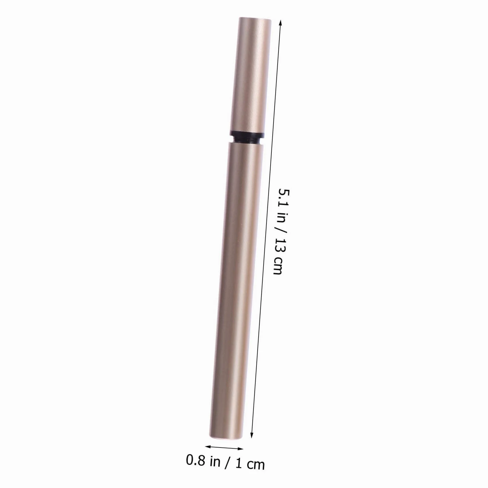 Veemoon 5 Pezzi Tubetto di Eyeliner Vuoto 1ml, Contenitore Ricaricabile in Plastico Oro, Leggero, per Saloni Cosmetici