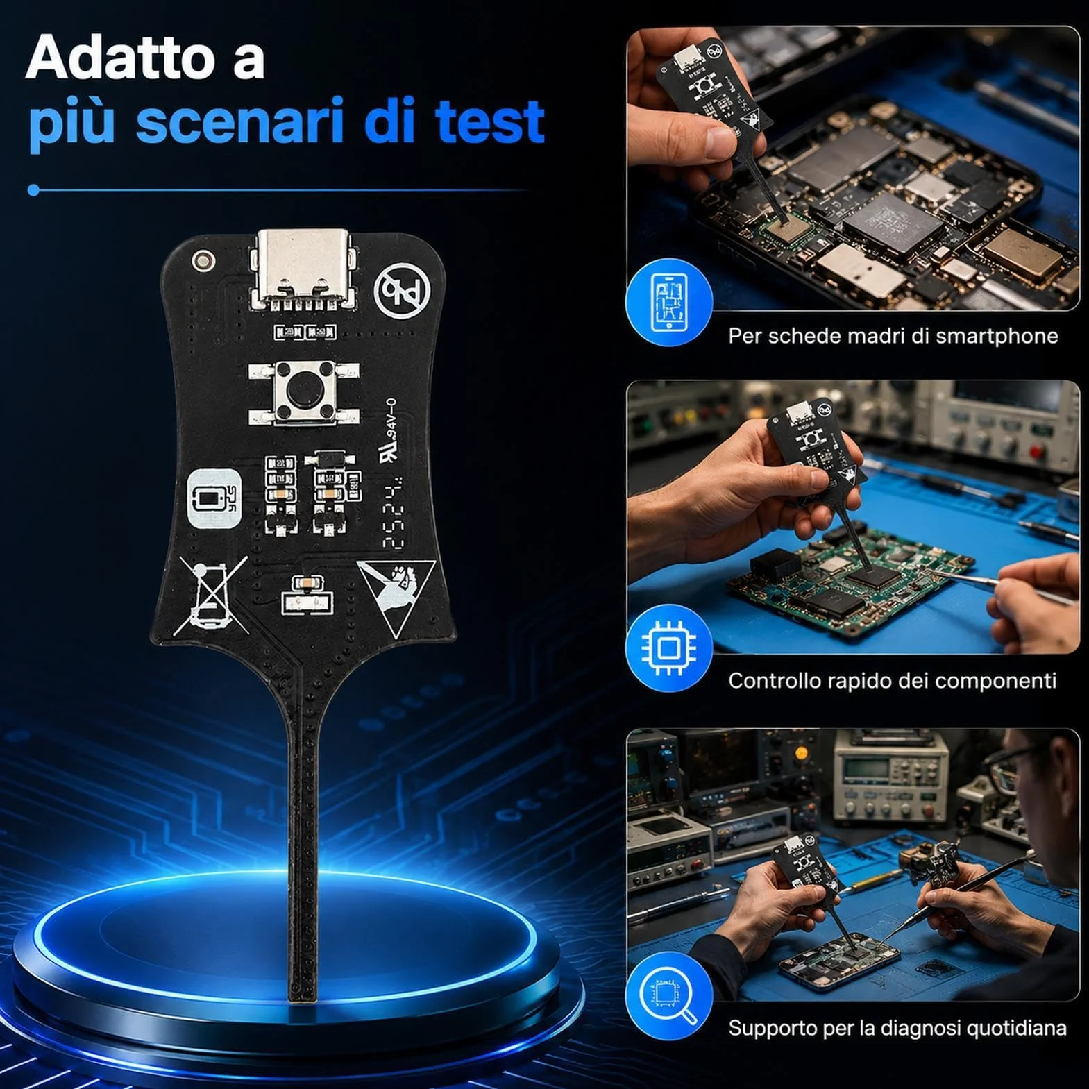 Tester di Induttanza per Schede Madri Strumento Diagnostico Cellulari