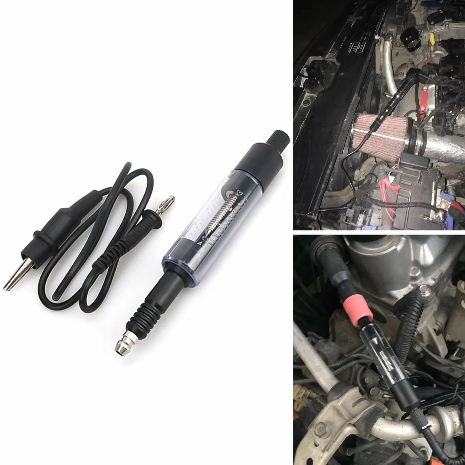 Tester di Accensione per Auto Moto Camion Falciatrici Nero