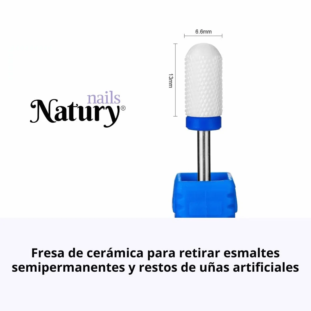 Fresa in ceramica per tornio delle unghie Manicure, grana media