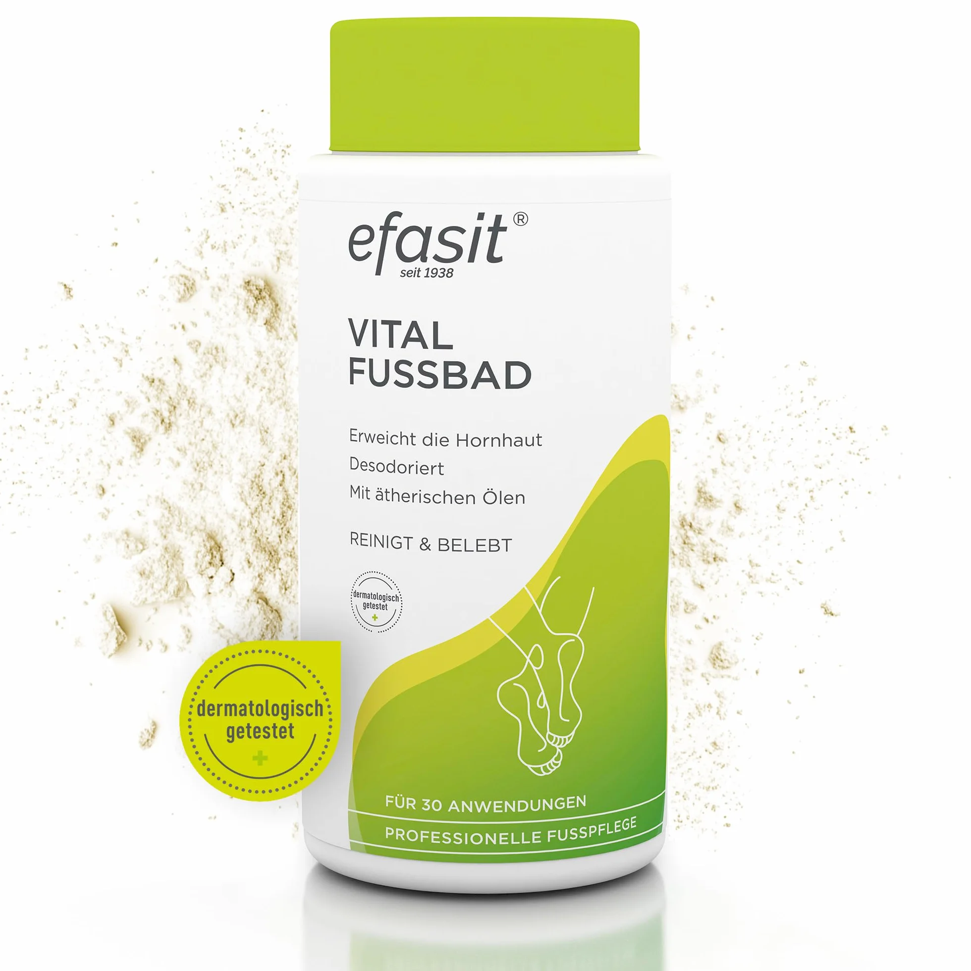 efasit Vital pediluvio 400 g – Additivo basico per calli per piedi profumati, curati e rilassati, ammorbidendo i calli, fino a 30 usi