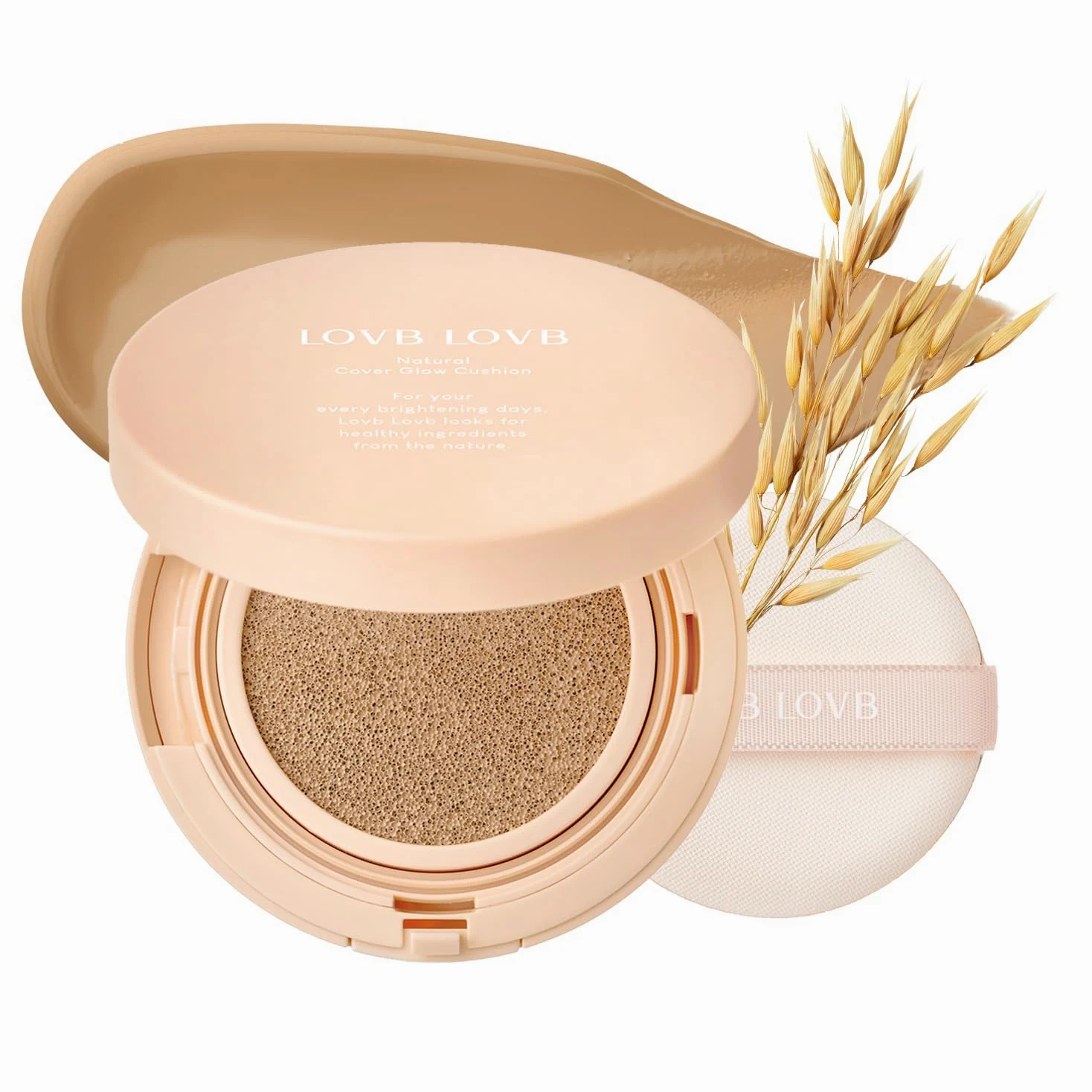 LOVB LOVB Natural Cover Glow Cushion Foundation | Fondotinta coreano | Copertura modulare a lunga durata |