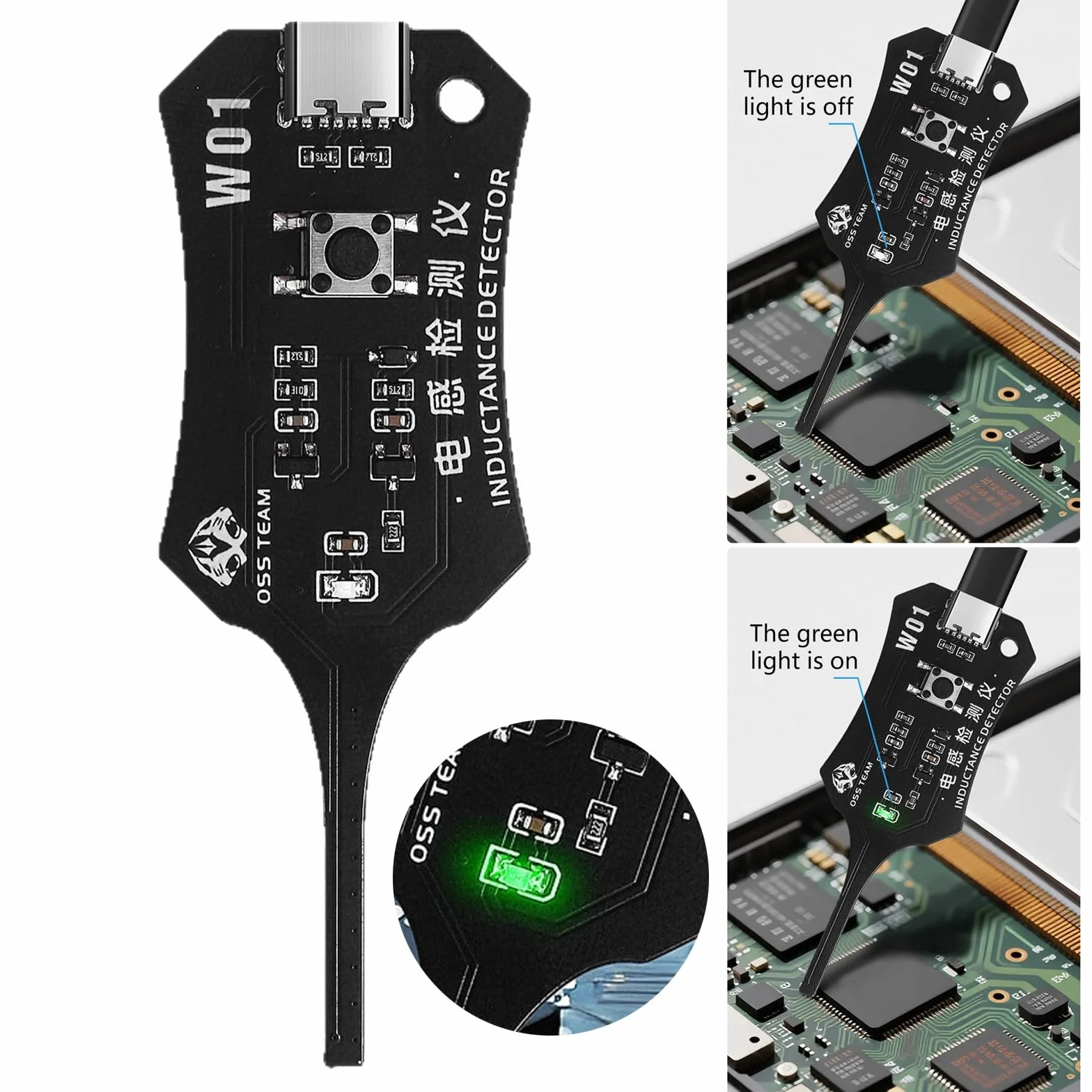 Tester universale di induttanza W01 Rilevatori induttori con costruzione compatta