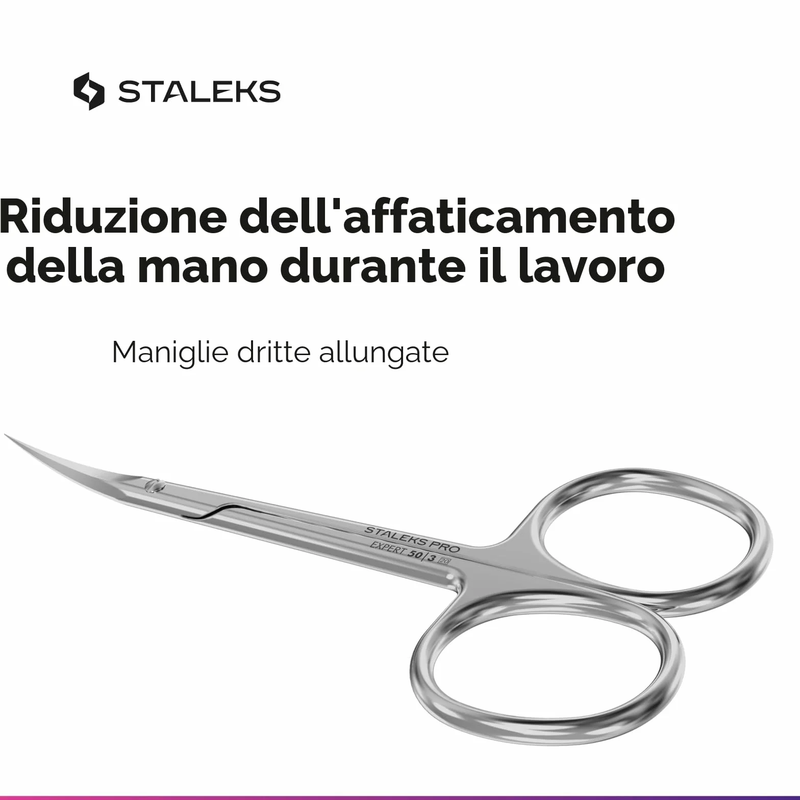 STALEKS Forbici professionali per cuticole Expert 50 tipo 3