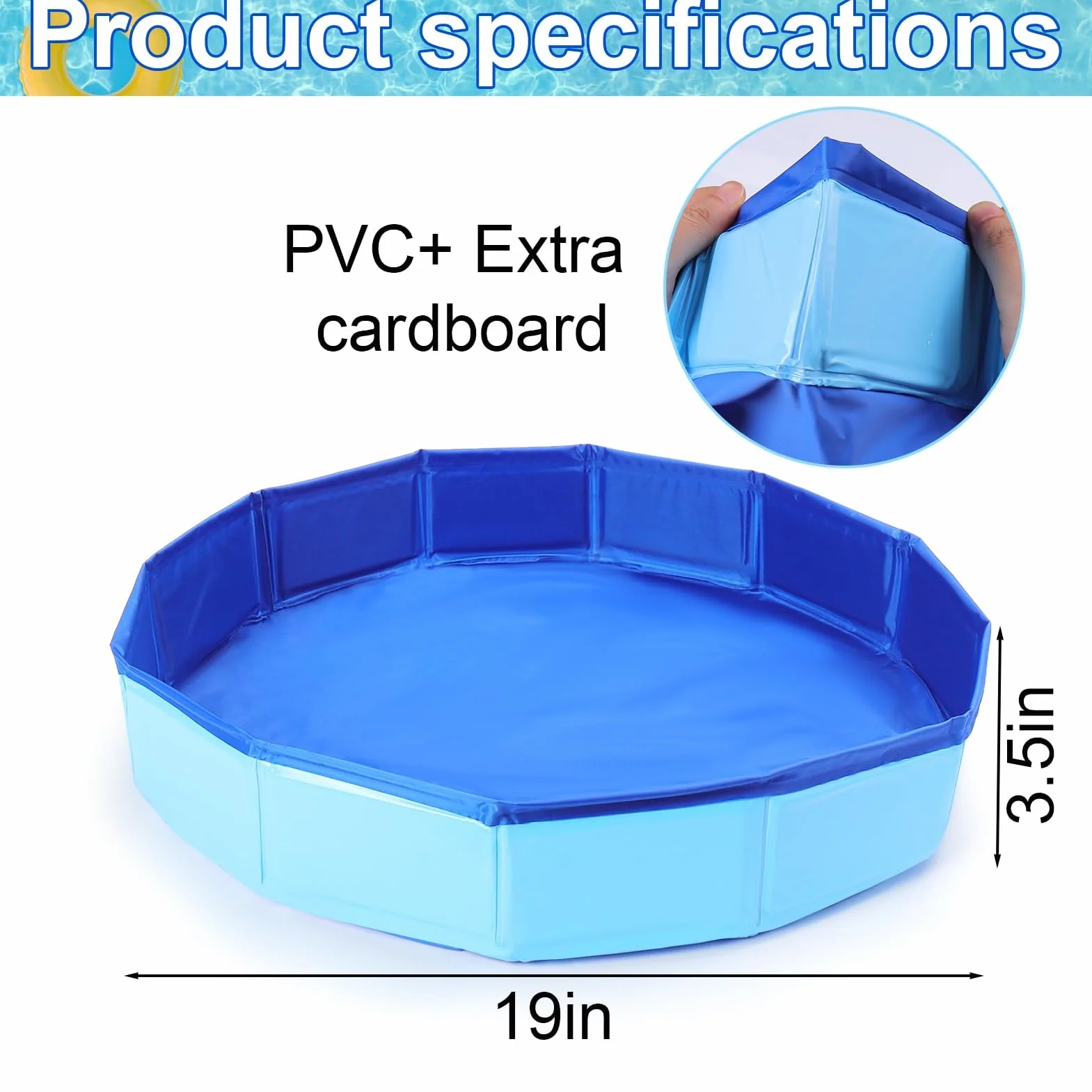 Vaschetta Lavapiedi per Piscina, Vasca pieghevole per piscina, Bacinella Pieghevole Pediluvio, Piscina Piscina Pediluvio Pieghevole, per Piscina, Vasca Idromassaggio, Spa