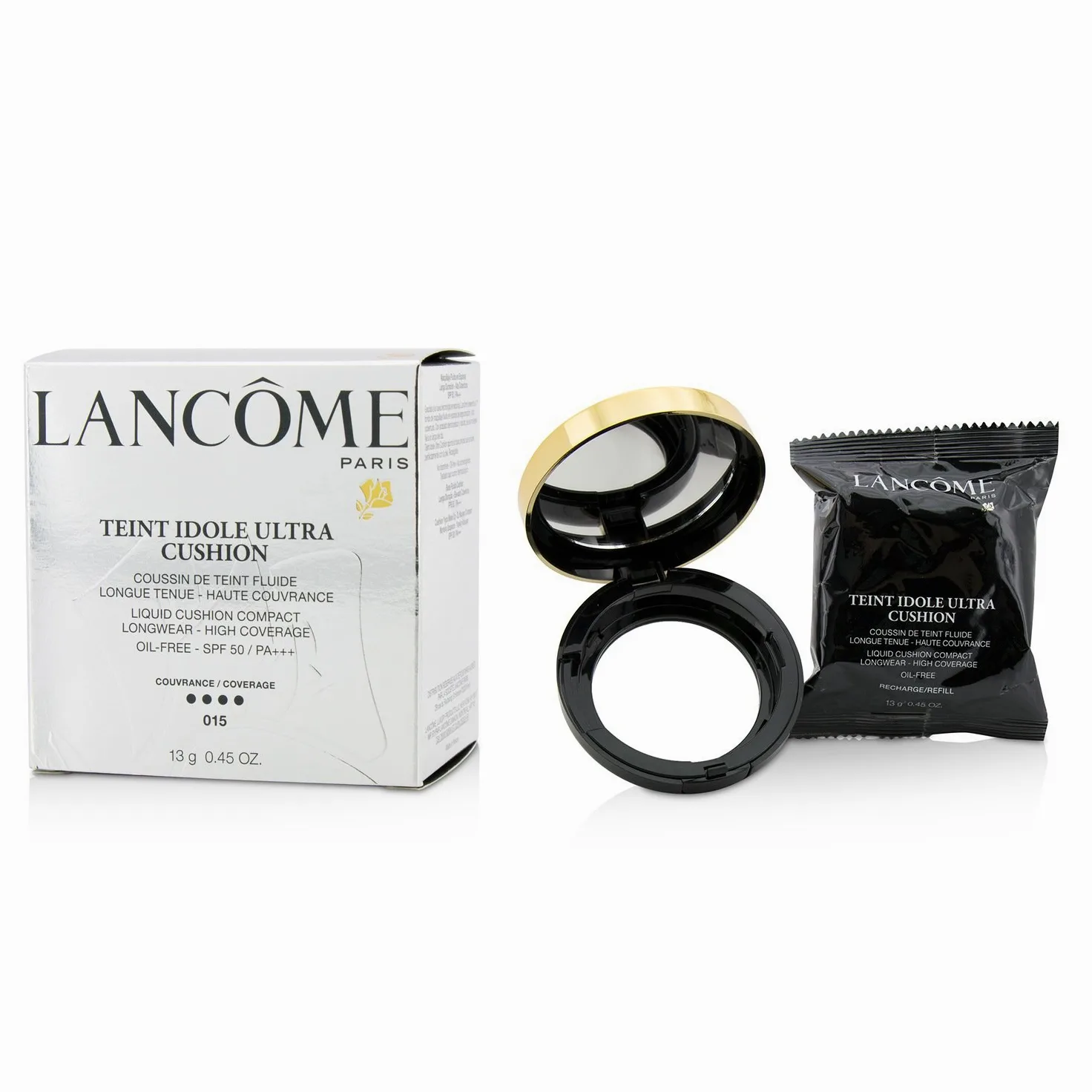 Lancôme Teint Idole Ultra Cushion Fondotinta, 015 Ivoire, 13 g
