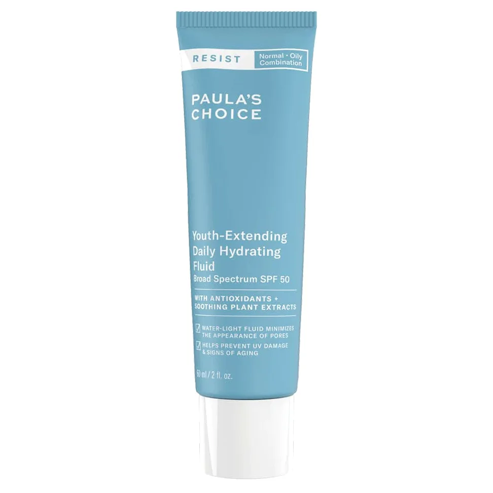 Paula's Choice Anti-Aging Crema Giorno SPF 50, Pelli Miste o Grasse, 60 ml | Creme Giorno - Protezione Solare Viso - Combate Imperfezioni, Punti Neri e Macchie scure - Finish Opaco - con Avobenzone