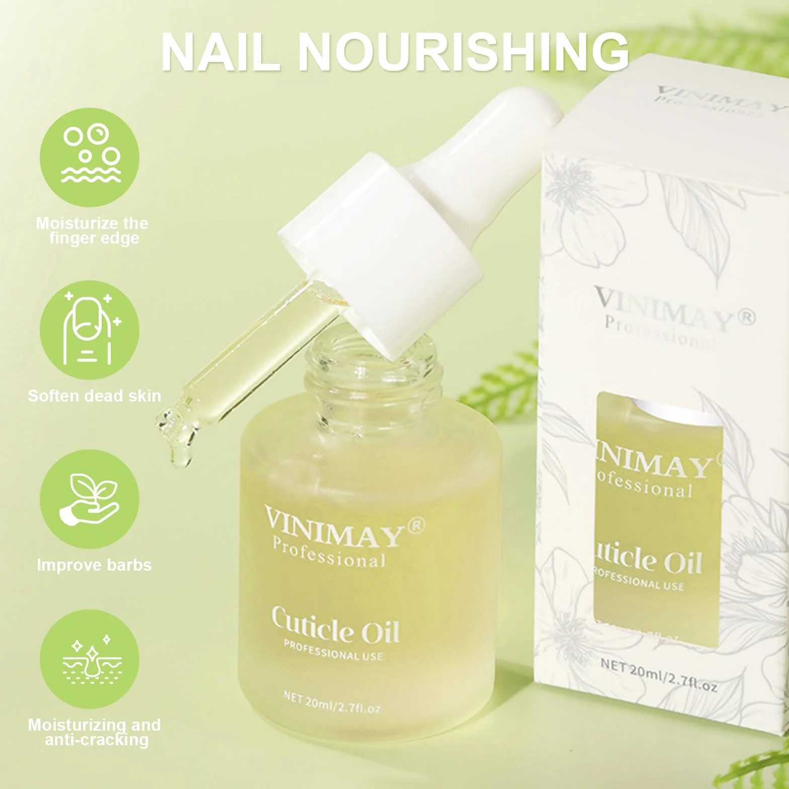 20ml Olio per Unghie e Cuticole,Cura Delle Unghie Olio,riparazione per unghie Fragili olio,Nutre,Rafforza e Idrata le Cuticole e Unghie,Cura per Mani e unghie