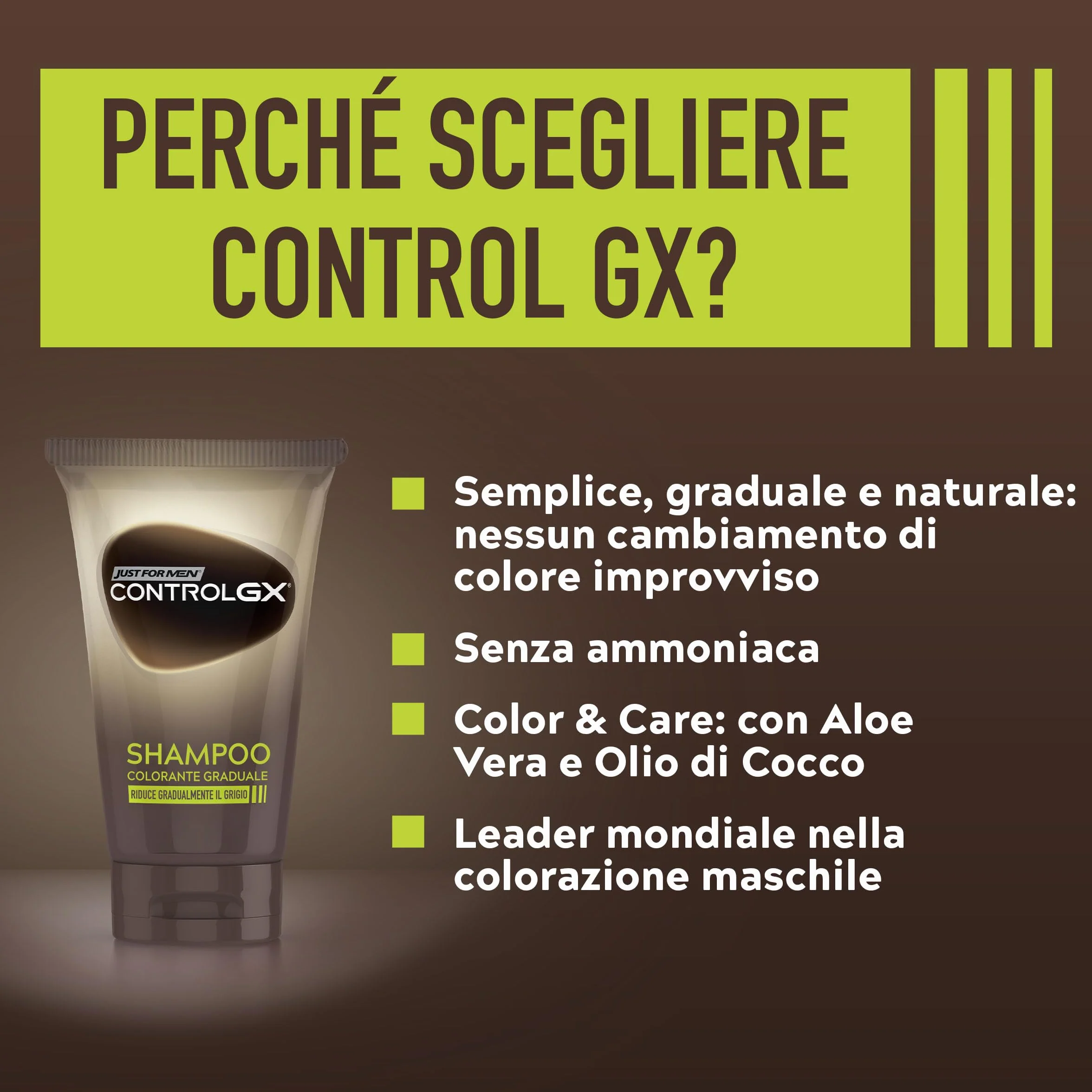 Just For Men Control GX Shampoo Colorante Uomo 118 ml