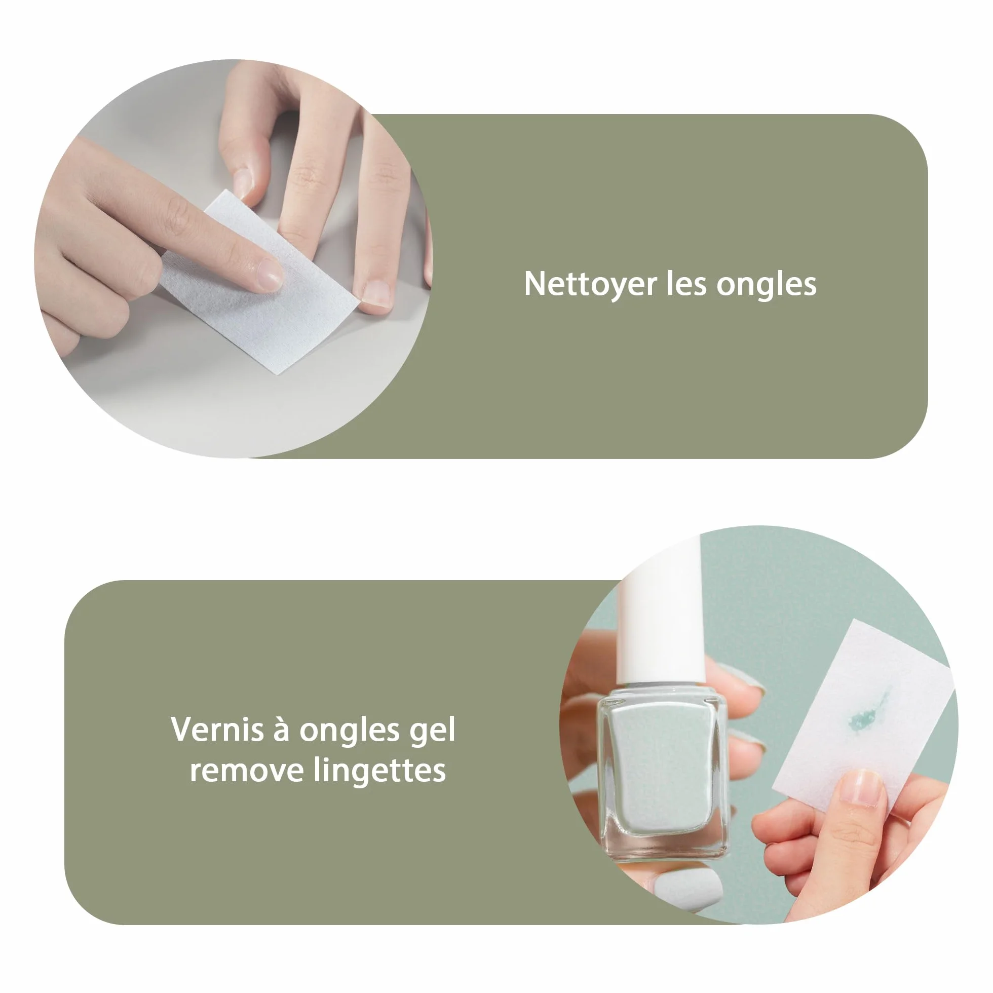 300 Pezzi Pad Unghie per Sgrassare, Dischetti Cotone Senza Pelucchi per Remover Unghie, Salviette Struccanti, Pulizia Pads Unghie per Gel (Bianco)