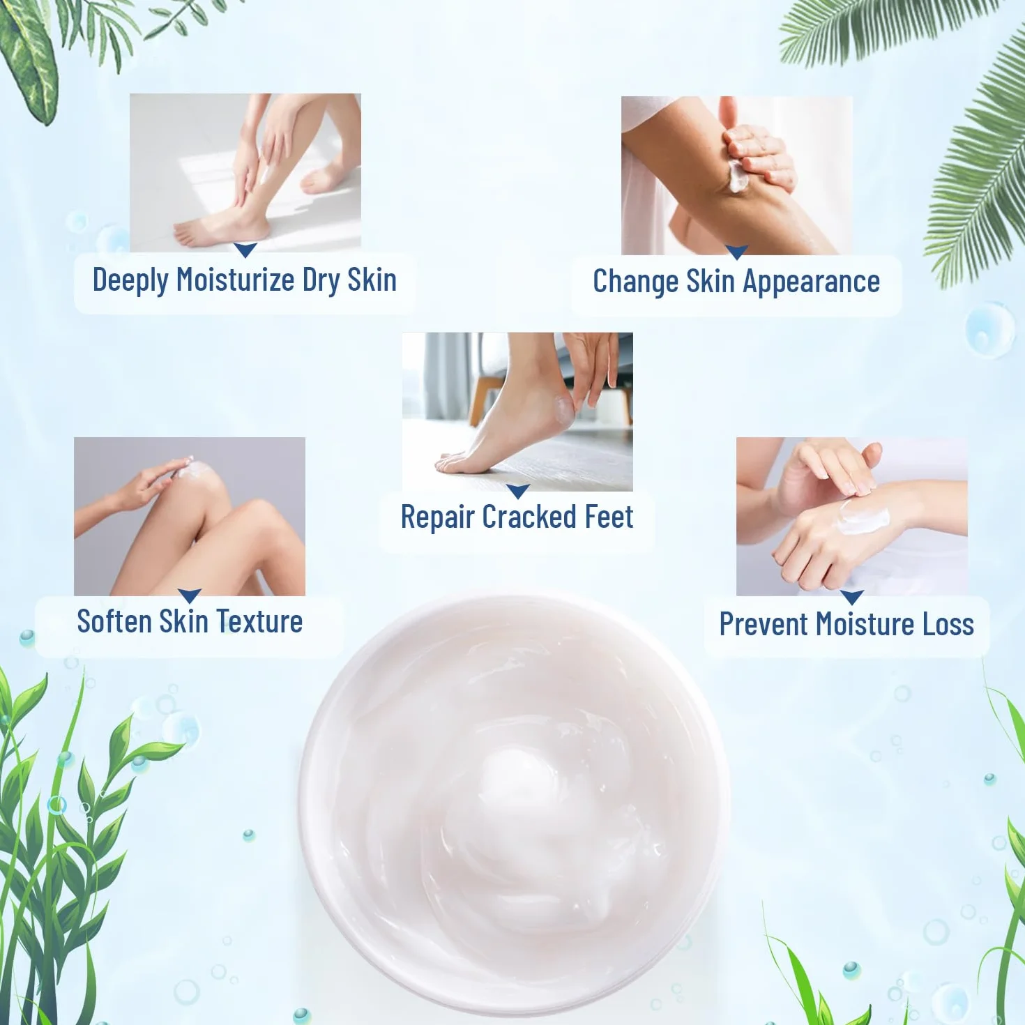 OUKEYA Crema all'Urea al 40% per Piedi Secca e Screpolata, Lozione Massima Forza 150 g
